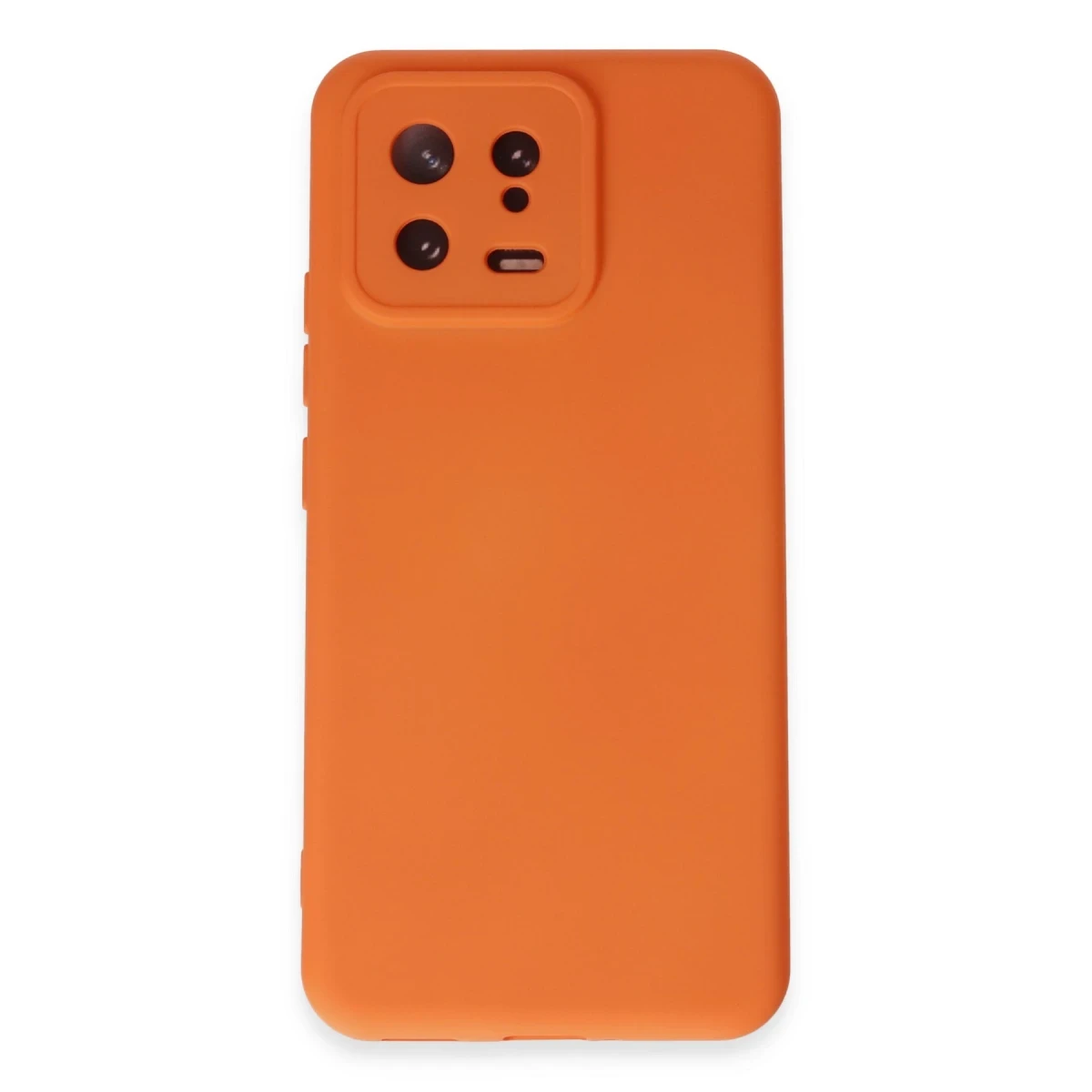 Newface Xiaomi Mi 13 Kılıf Nano içi Kadife Silikon - Turuncu