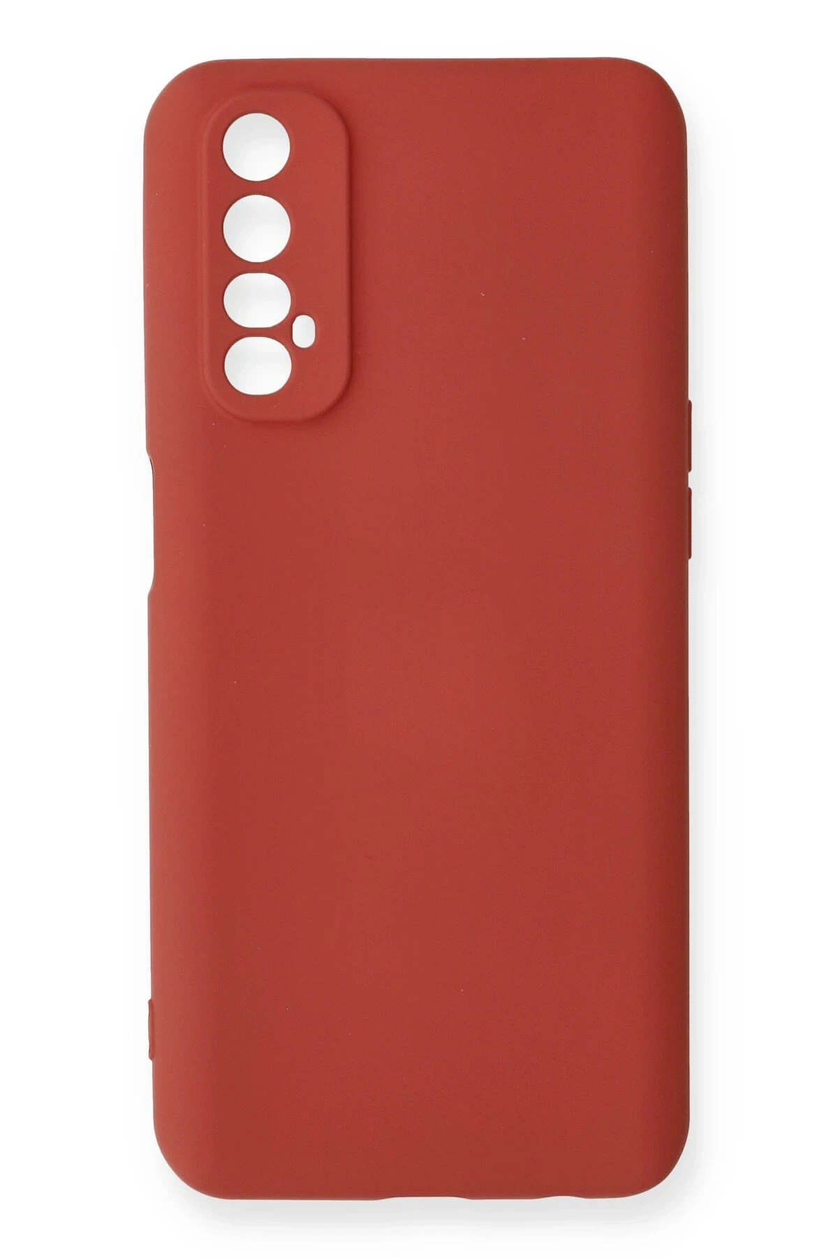 Newface Realme 7 Kılıf Nano içi Kadife Silikon - Kiremit