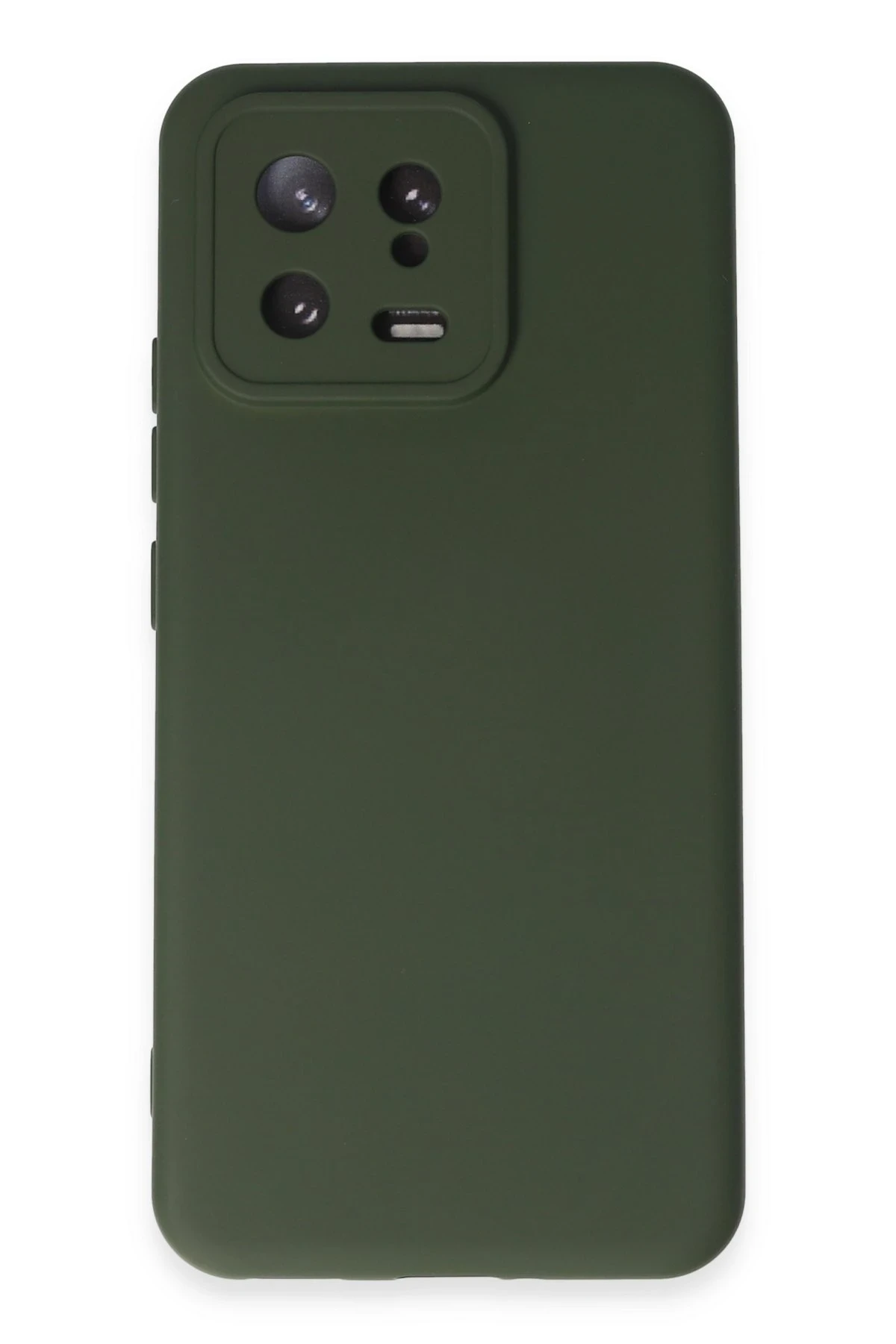 Newface Xiaomi Mi 13 Kılıf Nano içi Kadife Silikon - Koyu Yeşil
