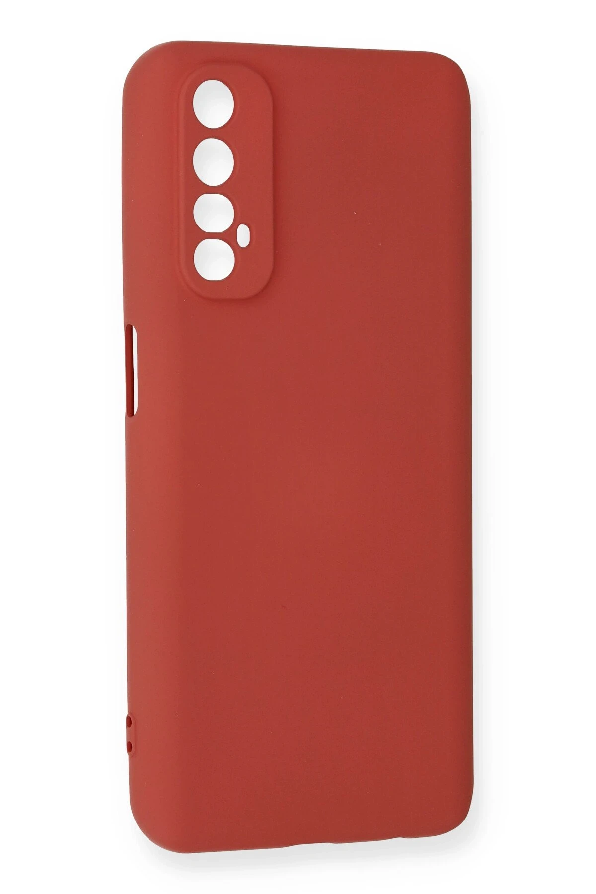 Newface Realme 7 Kılıf Nano içi Kadife Silikon - Kiremit