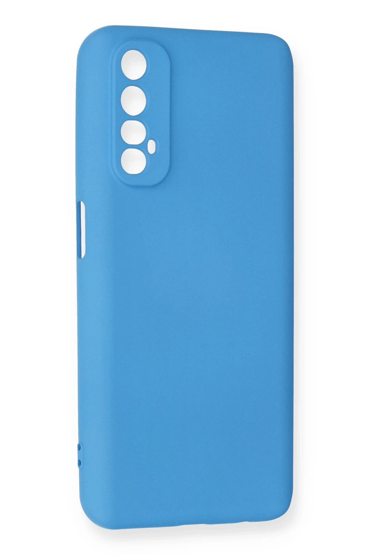 Newface Realme 7 Kılıf Nano içi Kadife Silikon - Mavi