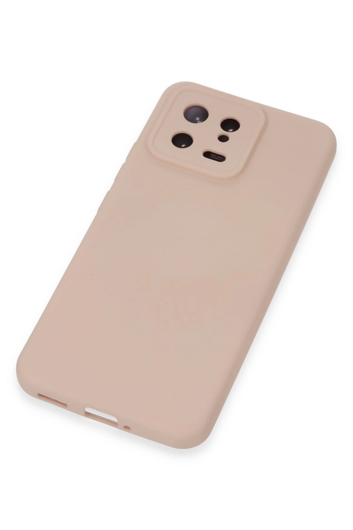 Newface Xiaomi Mi 13 Kılıf Nano içi Kadife Silikon - Pudra