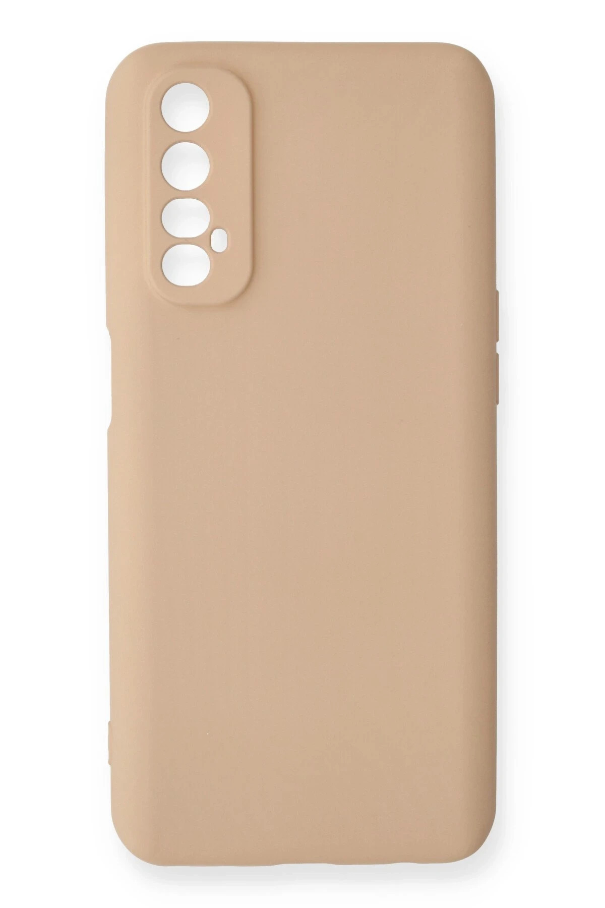 Newface Realme 7 Kılıf Nano içi Kadife Silikon - Pudra