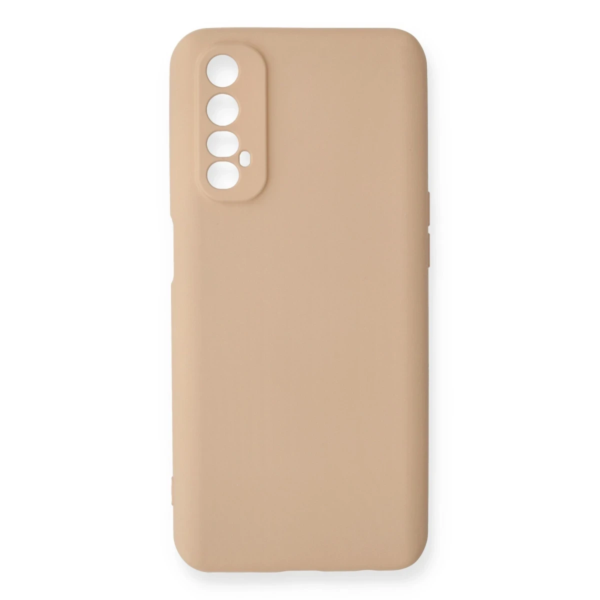 Newface Realme 7 Kılıf Nano içi Kadife Silikon - Pudra
