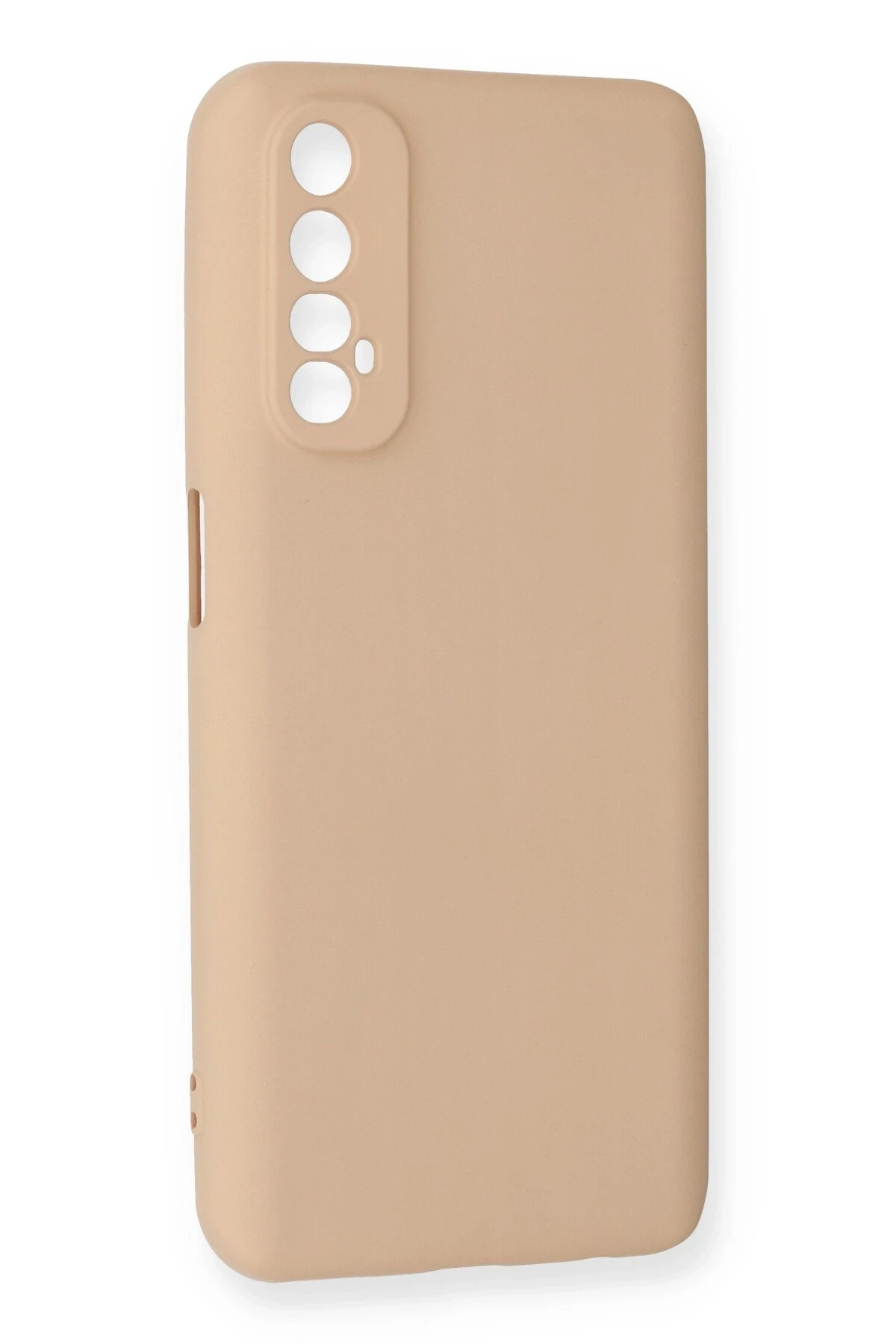 Newface Realme 7 Kılıf Nano içi Kadife Silikon - Pudra