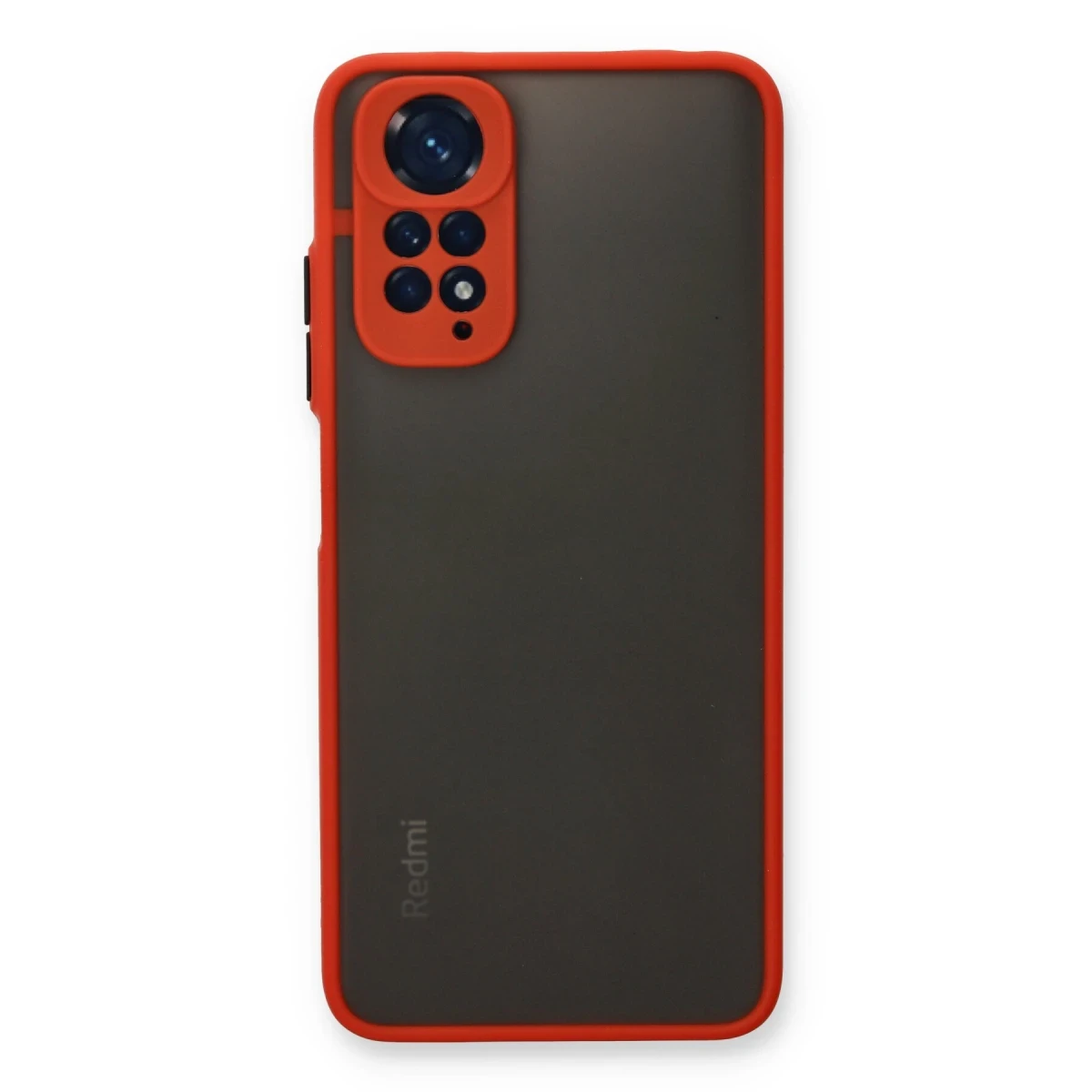 Newface Xiaomi Redmi Note 11 Kılıf Montreal Silikon Kapak - Kırmızı