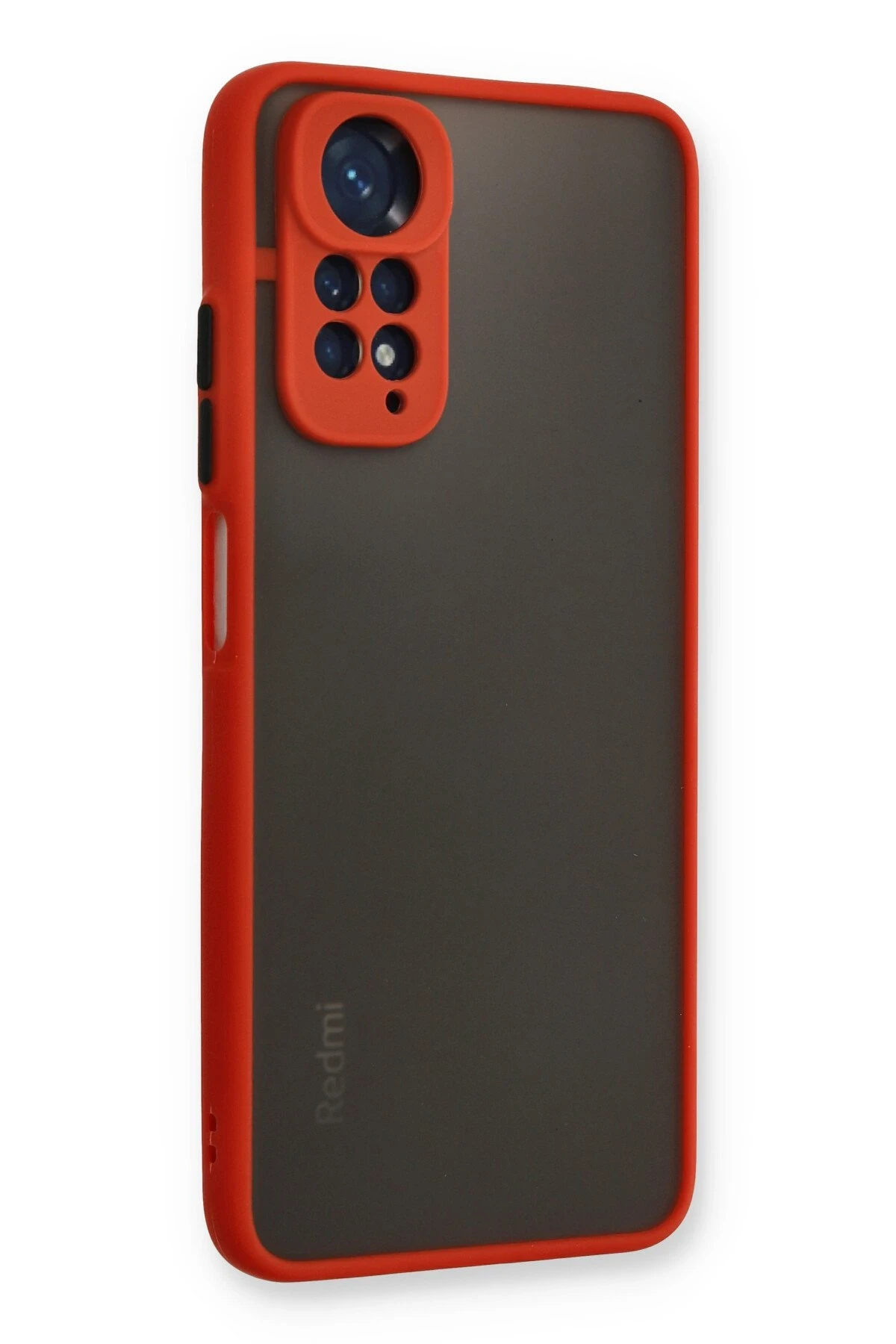 Newface Xiaomi Redmi Note 11 Kılıf Montreal Silikon Kapak - Kırmızı