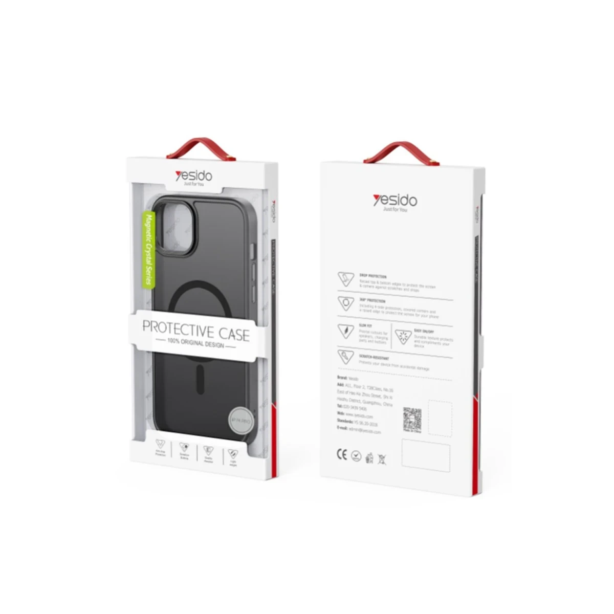 Yesido Apple iPhone 16 Plus PC06 Tower Magsafe Kapak - Titan Gri