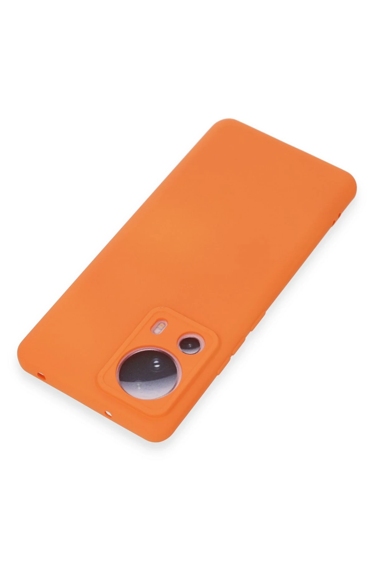 Newface Xiaomi Mi 13 Lite Kılıf Nano içi Kadife Silikon - Turuncu