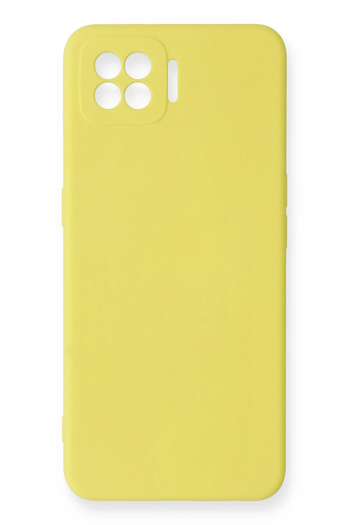 Newface Oppo A73 Kılıf Nano içi Kadife Silikon - Sarı