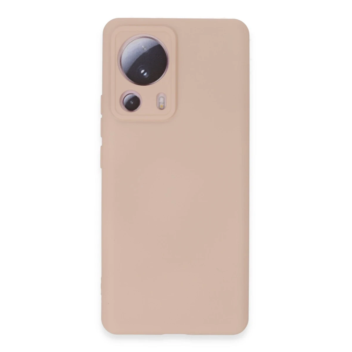Newface Xiaomi Mi 13 Lite Kılıf Nano içi Kadife Silikon - Pudra