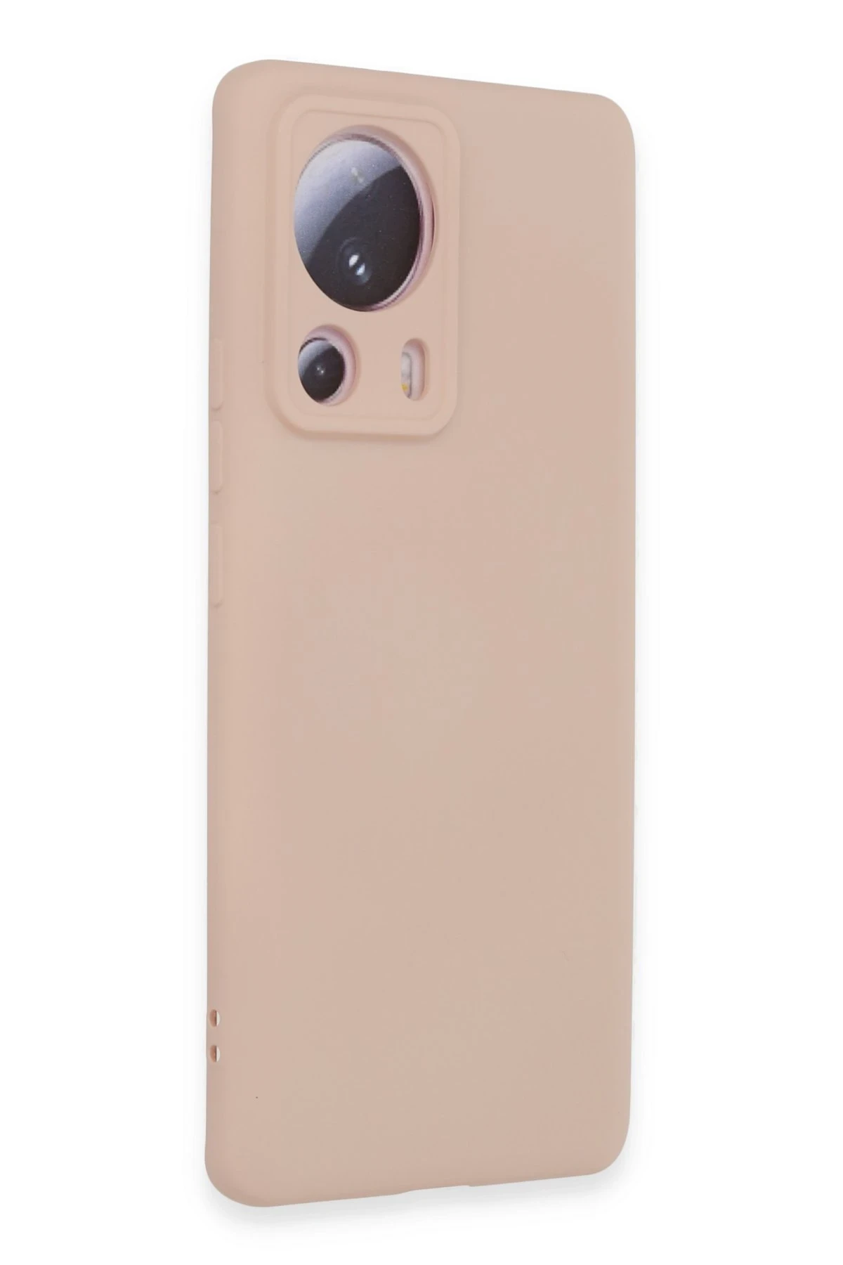 Newface Xiaomi Mi 13 Lite Kılıf Nano içi Kadife Silikon - Pudra