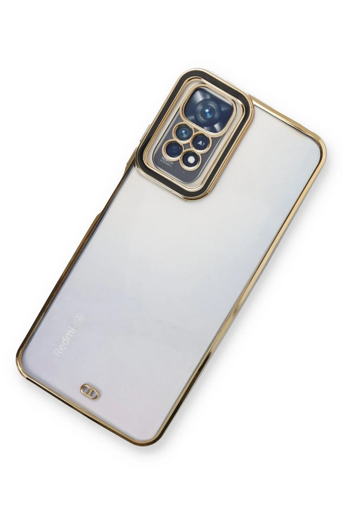 Newface Xiaomi Redmi Note 11 Kılıf Liva Lens Silikon - Siyah