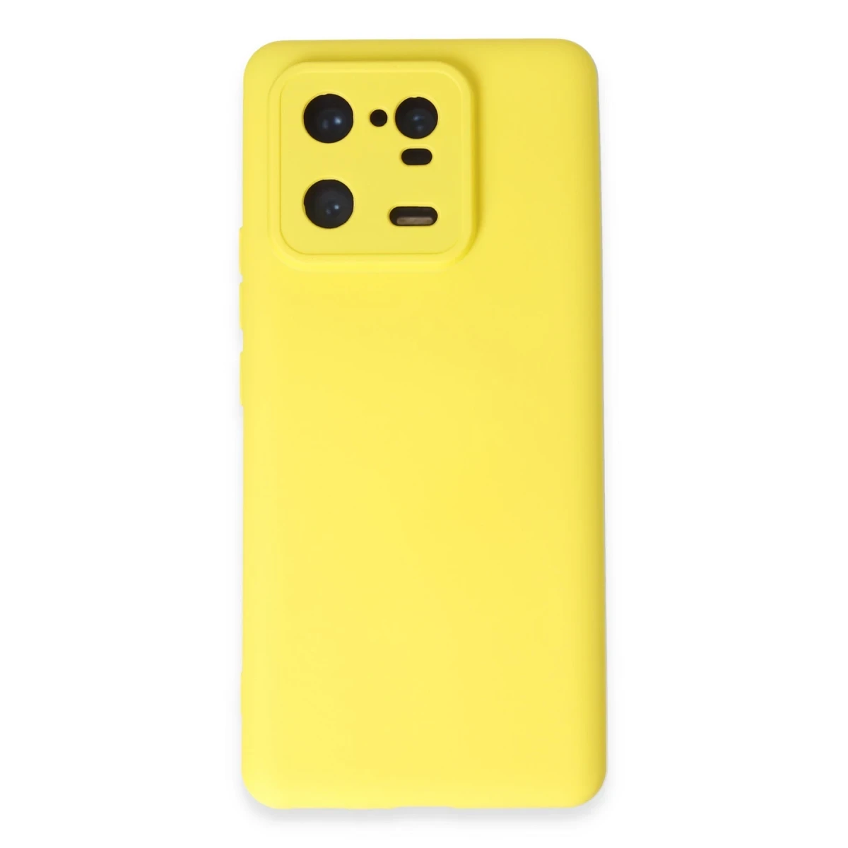 Newface Xiaomi Mi 13 Pro Kılıf Nano içi Kadife Silikon - Sarı