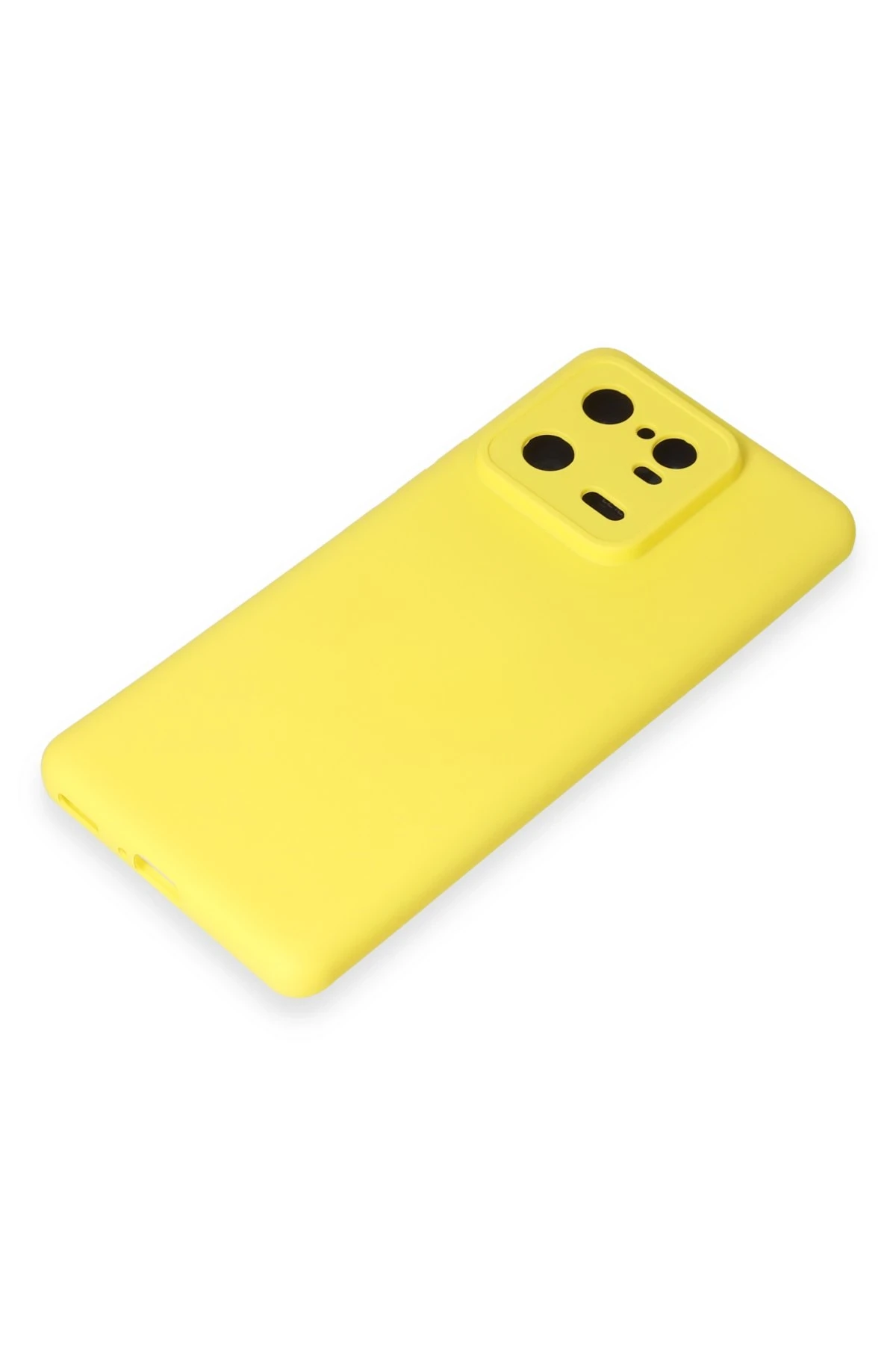 Newface Xiaomi Mi 13 Pro Kılıf Nano içi Kadife Silikon - Sarı