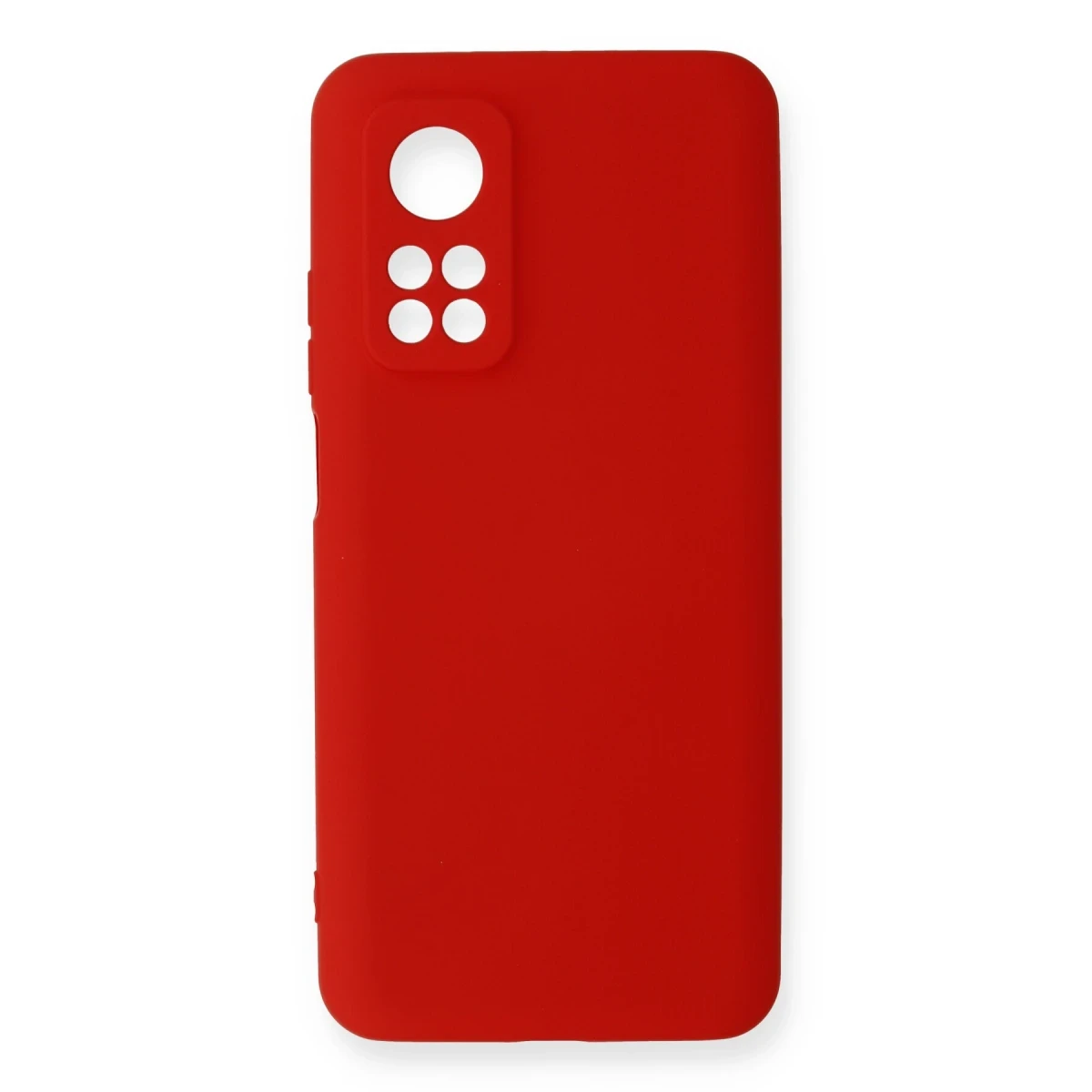 Newface Xiaomi Mi 10T Kılıf Nano içi Kadife Silikon - Kırmızı