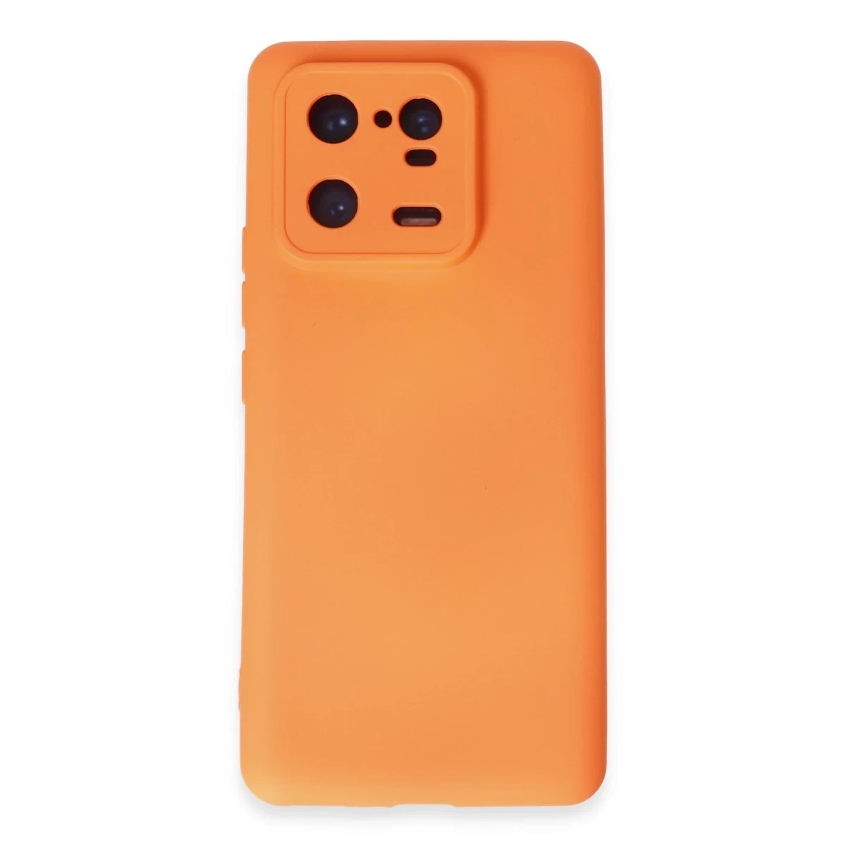 Newface Xiaomi Mi 13 Pro Kılıf Nano içi Kadife Silikon - Turuncu
