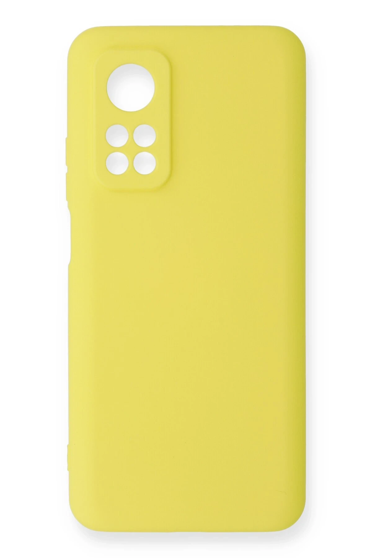 Newface Xiaomi Mi 10T Kılıf Nano içi Kadife Silikon - Sarı