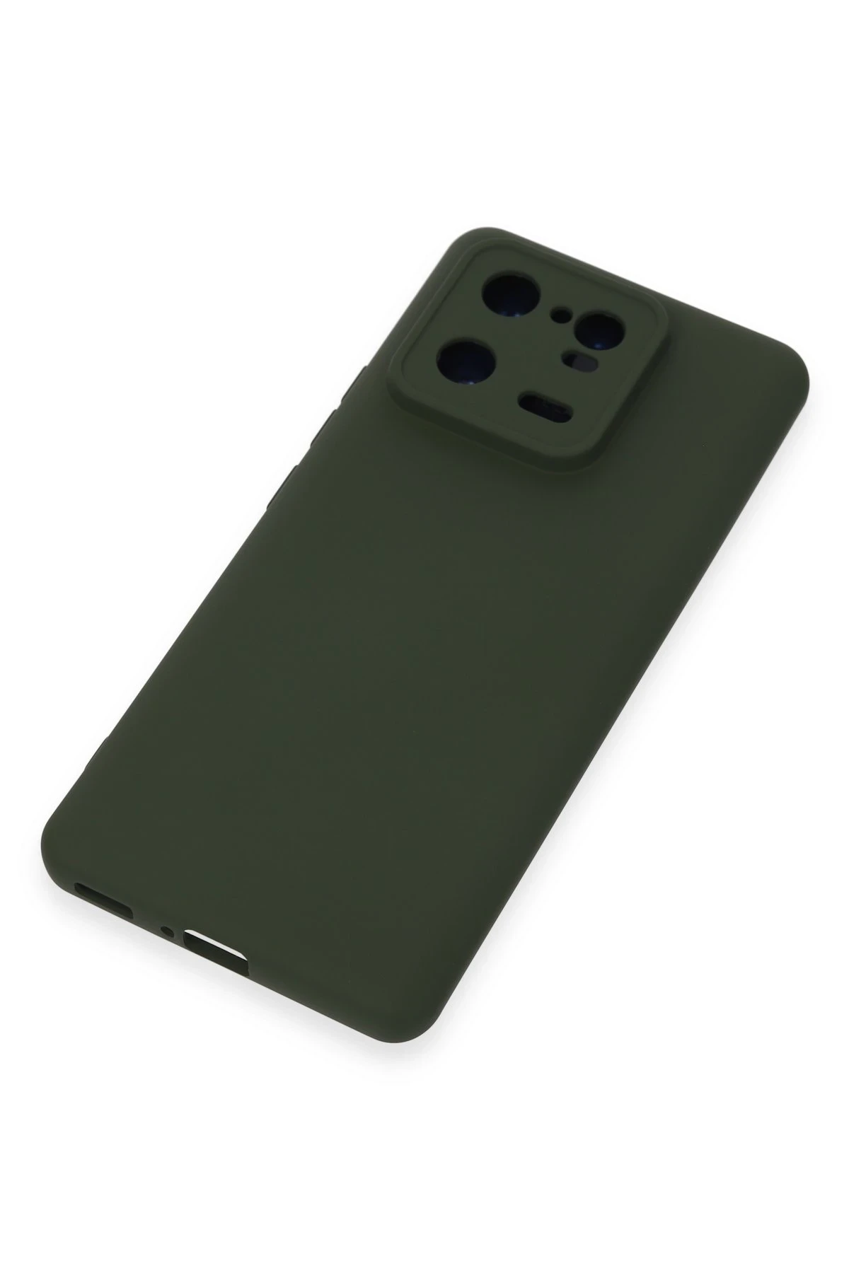 Newface Xiaomi Mi 13 Pro Kılıf Nano içi Kadife Silikon - Koyu Yeşil