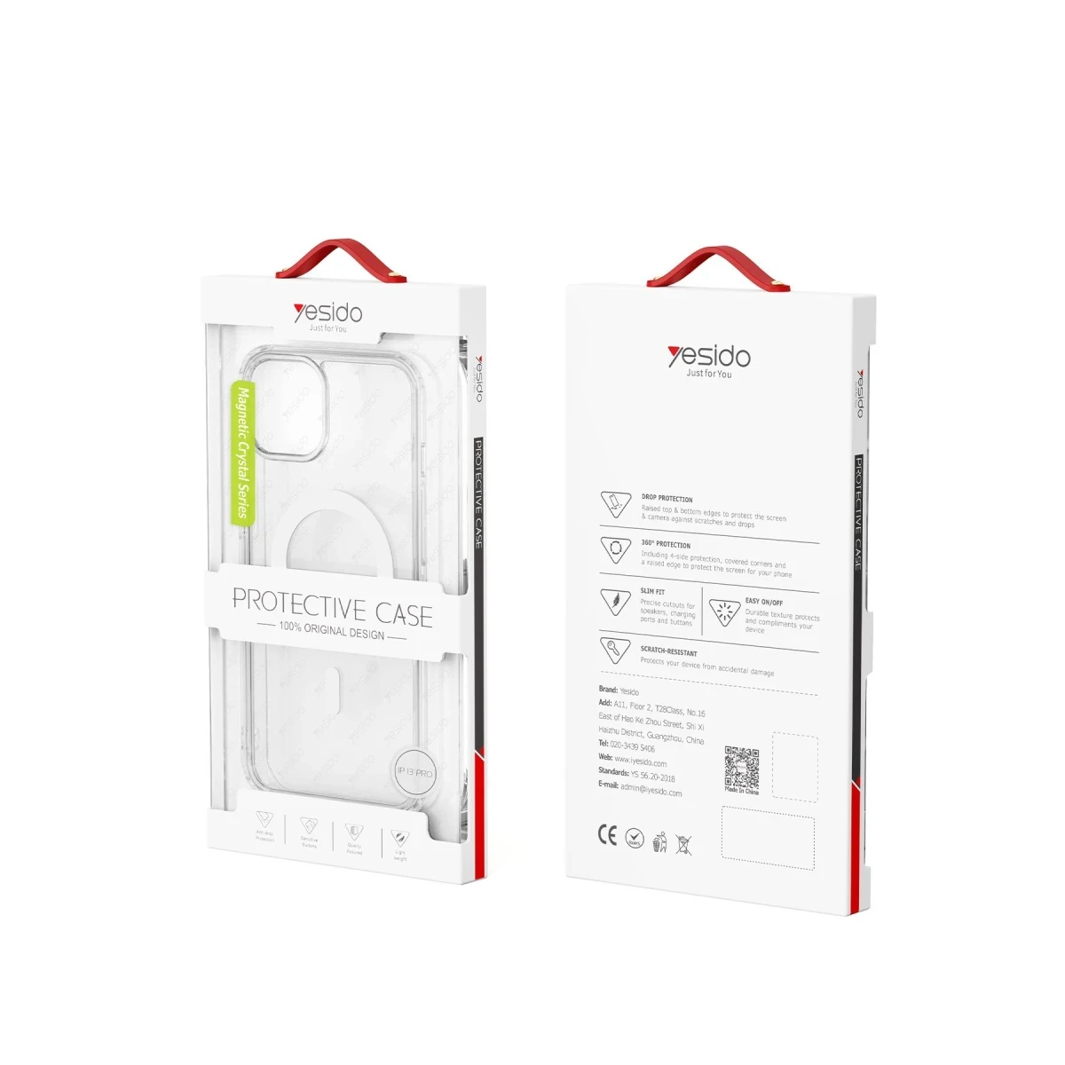 Yesido Apple iPhone 16 Plus PC03 Ace Şeffaf Magsafe Kapak - Şeffaf