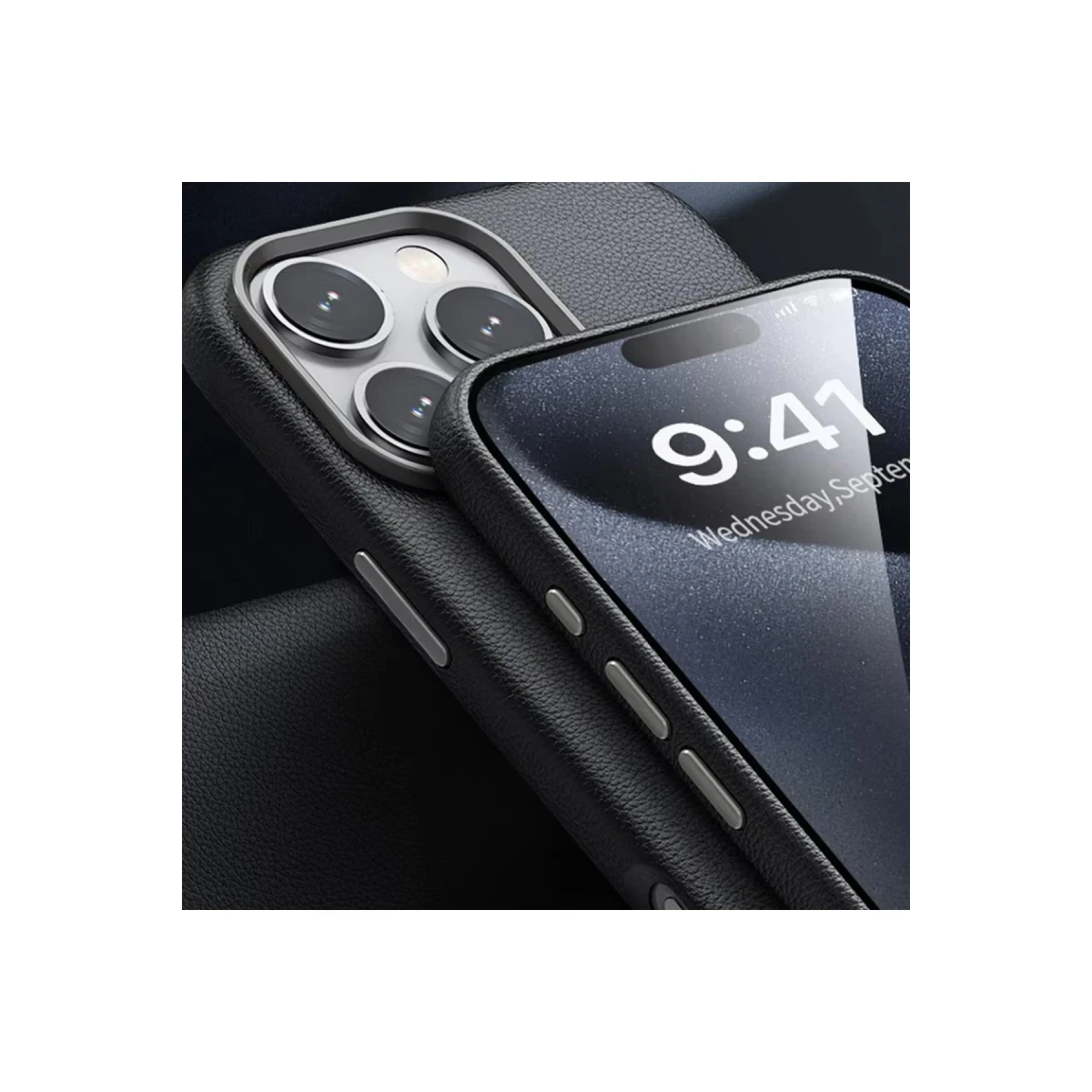 Joko Apple iPhone 16 Pro Wonder Deri Magsafe Kapak - Siyah — görsel 4