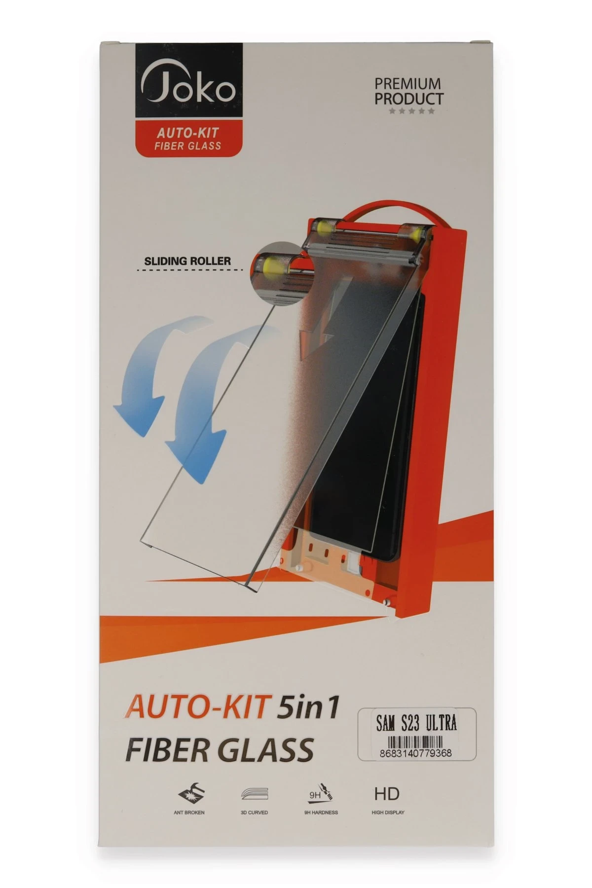 Joko Samsung Galaxy S23 Ultra AutoKit 5in1 Fiber Cam Ekran Koruyucu