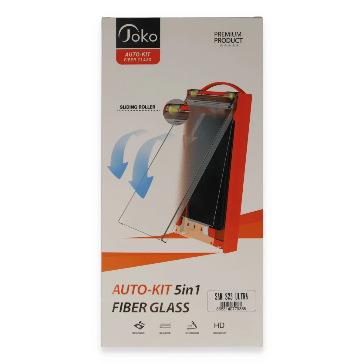 Joko Samsung Galaxy S23 Ultra AutoKit 5in1 Fiber Cam Ekran Koruyucu — görsel 4