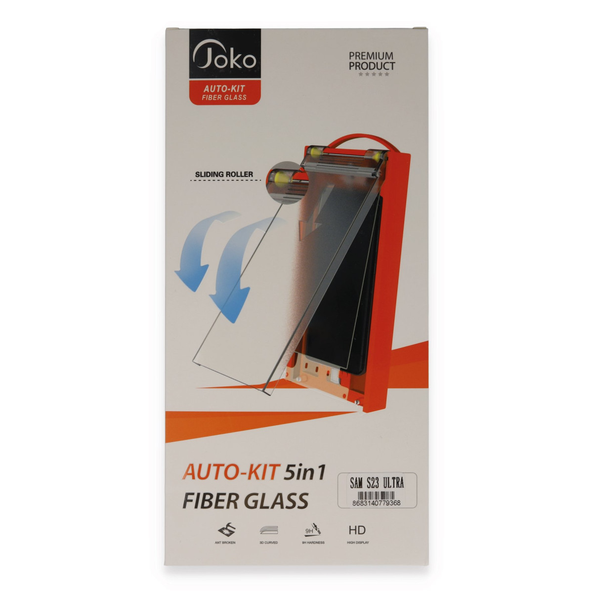 Joko Samsung Galaxy S23 Ultra AutoKit 5in1 Fiber Cam Ekran Koruyucu — görsel 7