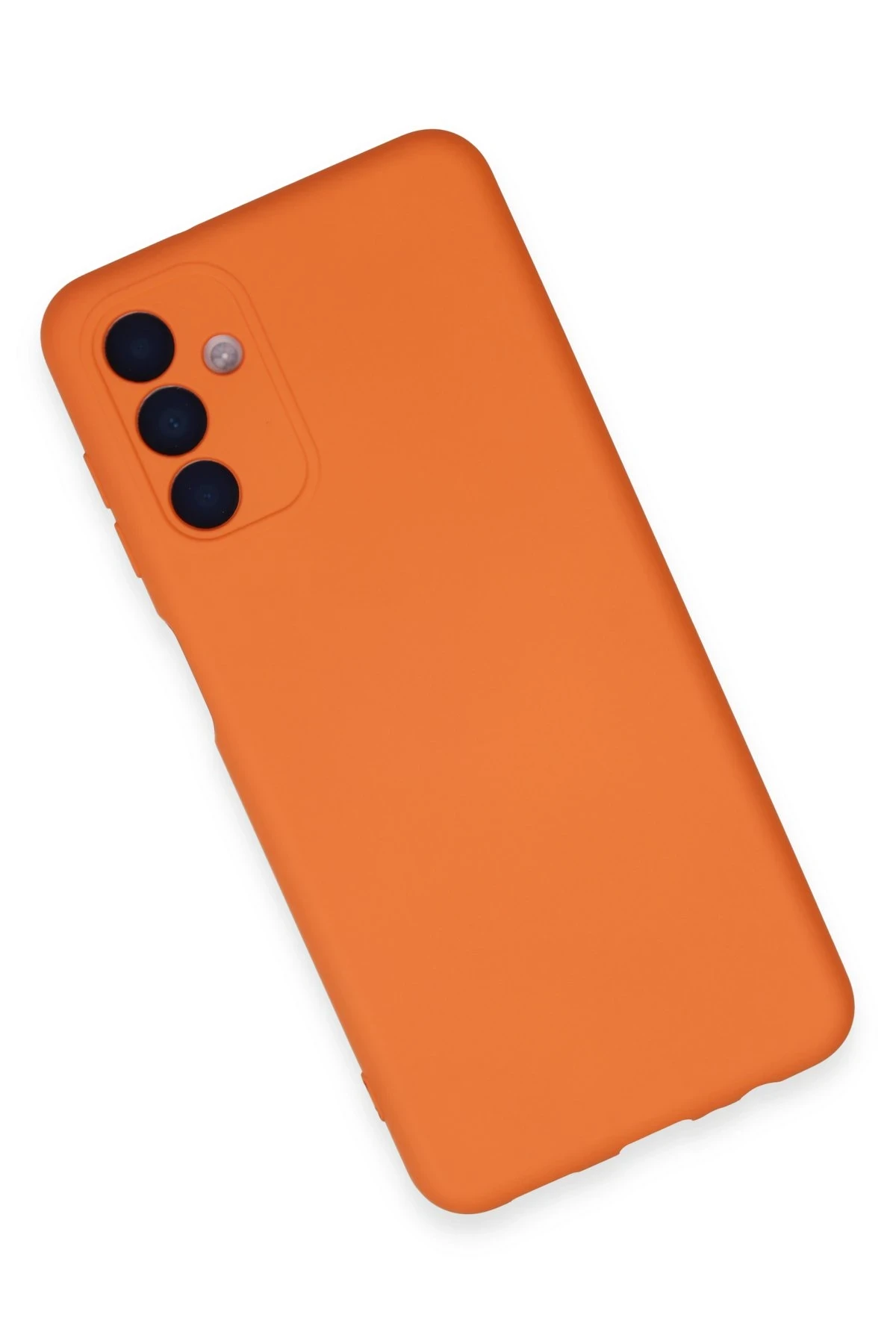 Newface Samsung Galaxy A24 4G Kılıf Nano içi Kadife Silikon - Turuncu