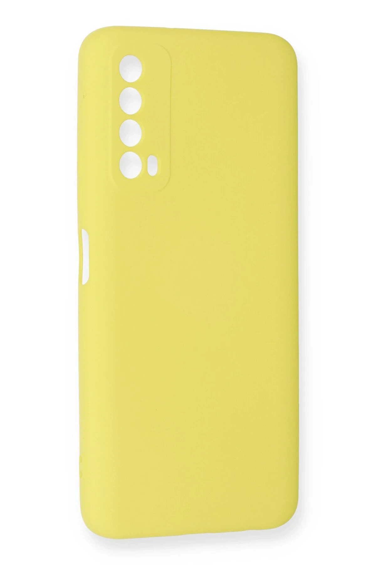 Newface Huawei P Smart 2021 Kılıf Nano içi Kadife Silikon - Sarı