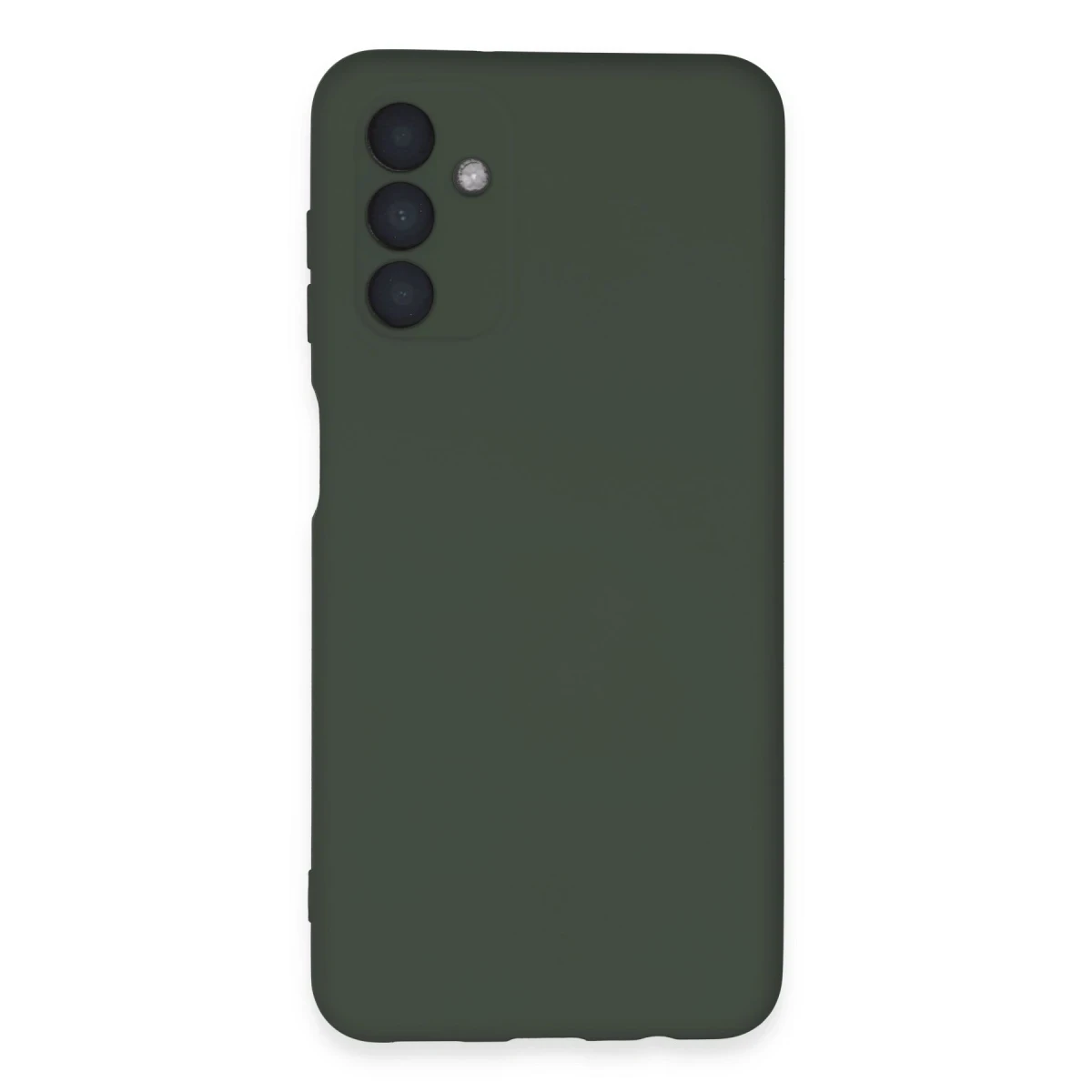 Newface Samsung Galaxy A24 4G Kılıf Nano içi Kadife Silikon - Koyu Yeşil