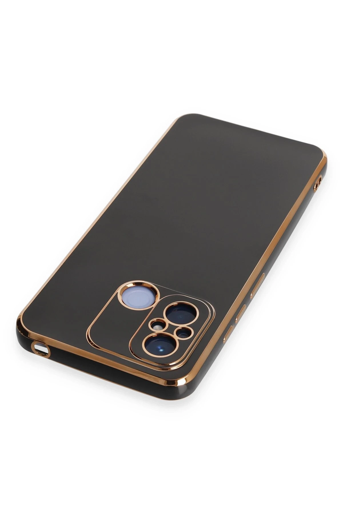 Newface Xiaomi Redmi 12C Kılıf Volet Silikon - Siyah
