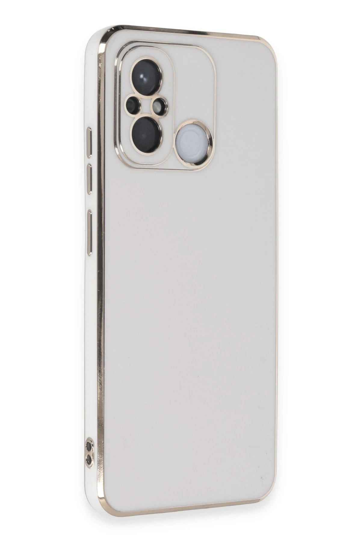 Newface Xiaomi Redmi 12C Kılıf Volet Silikon - Beyaz