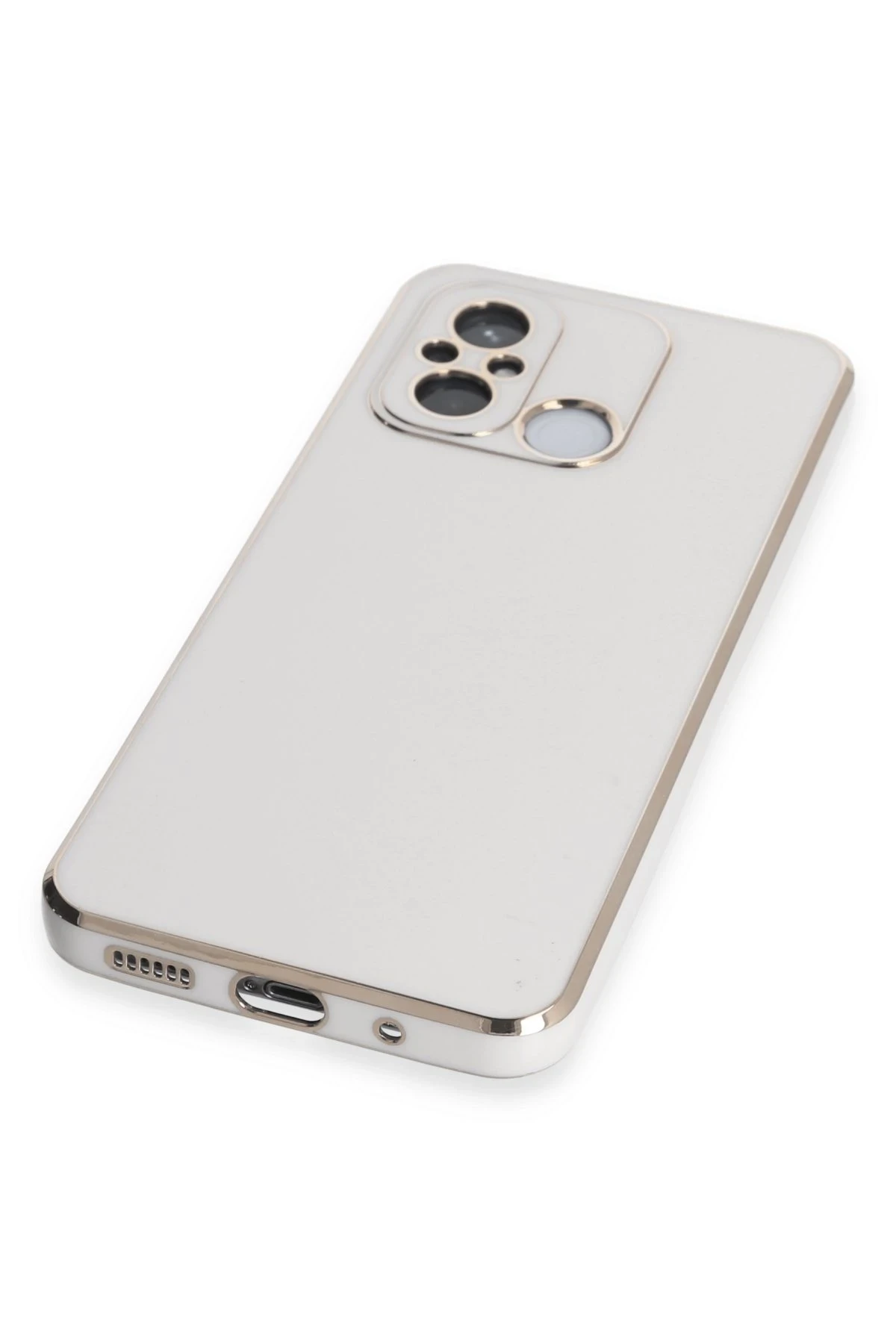 Newface Xiaomi Redmi 12C Kılıf Volet Silikon - Beyaz
