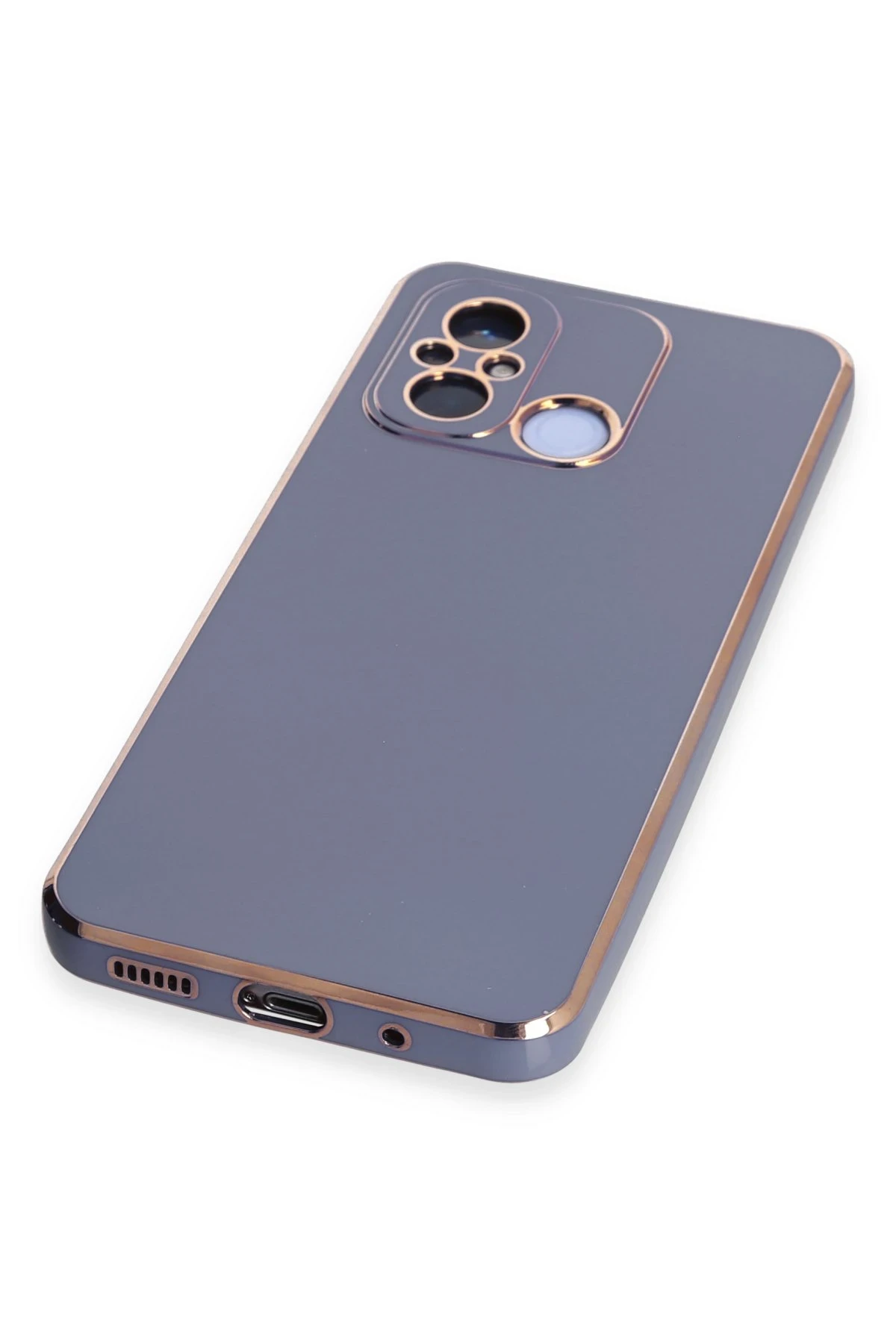 Newface Xiaomi Redmi 12C Kılıf Volet Silikon - Mavi
