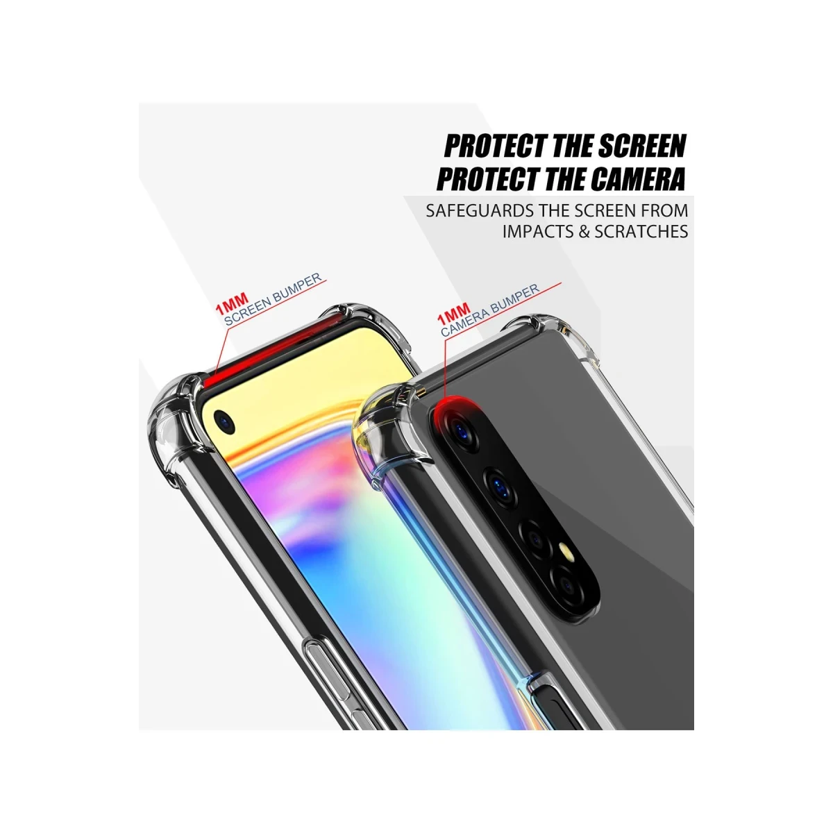 Newface Realme 7 Kılıf Olex Tpu Silikon - Şeffaf