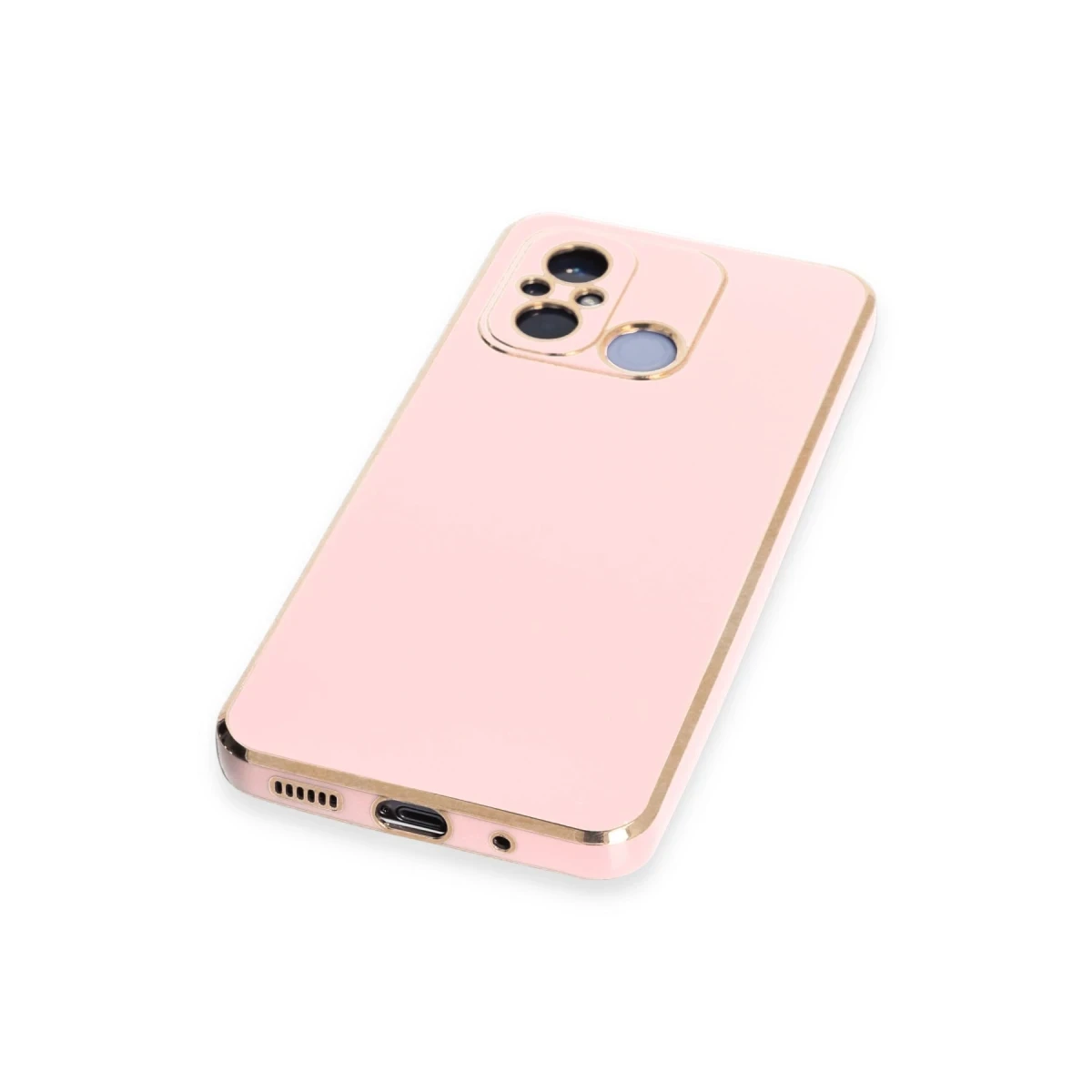 Newface Xiaomi Redmi 12C Kılıf Volet Silikon - Pembe