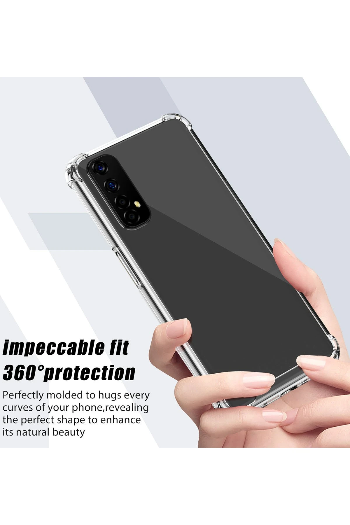 Newface Realme 7 Kılıf Olex Tpu Silikon - Şeffaf