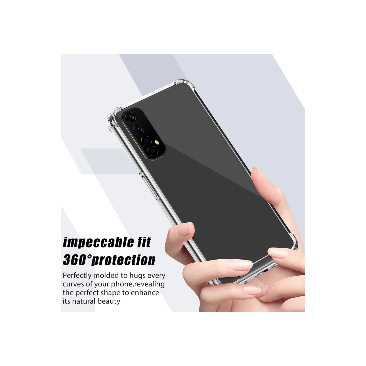 Newface Realme 7 Kılıf Olex Tpu Silikon - Şeffaf