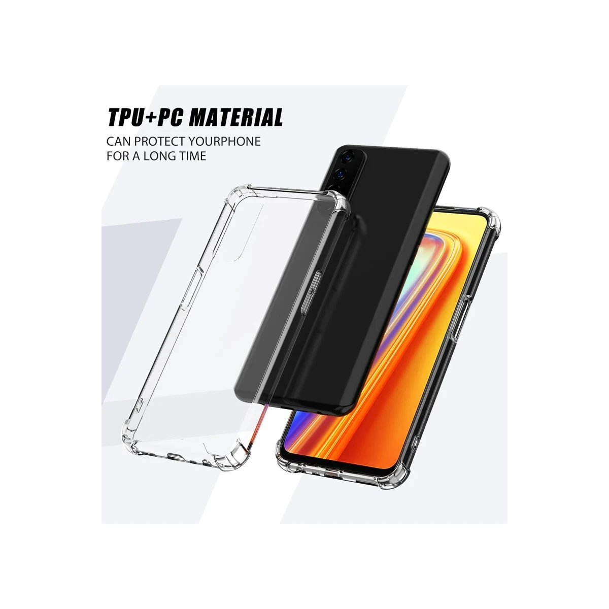 Newface Realme 7 Kılıf Olex Tpu Silikon - Şeffaf