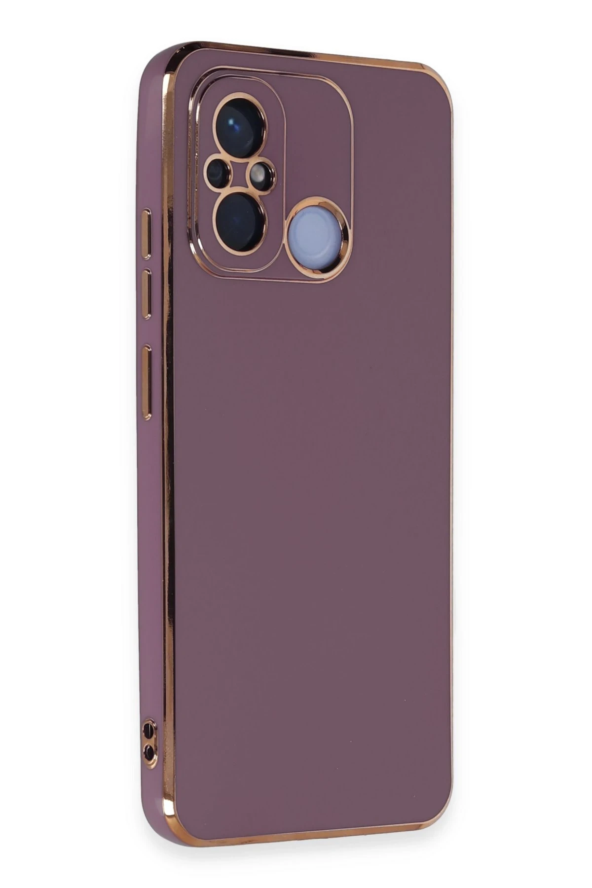 Newface Xiaomi Redmi 12C Kılıf Volet Silikon - Mor