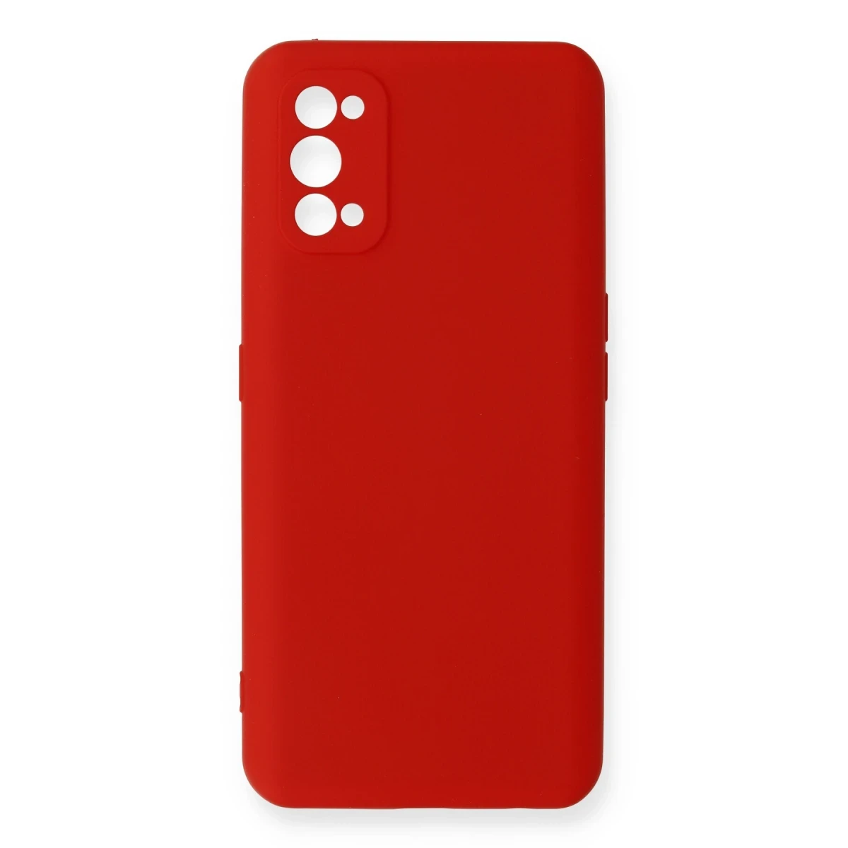 Newface Realme 7 Pro Kılıf Nano içi Kadife Silikon - Kırmızı