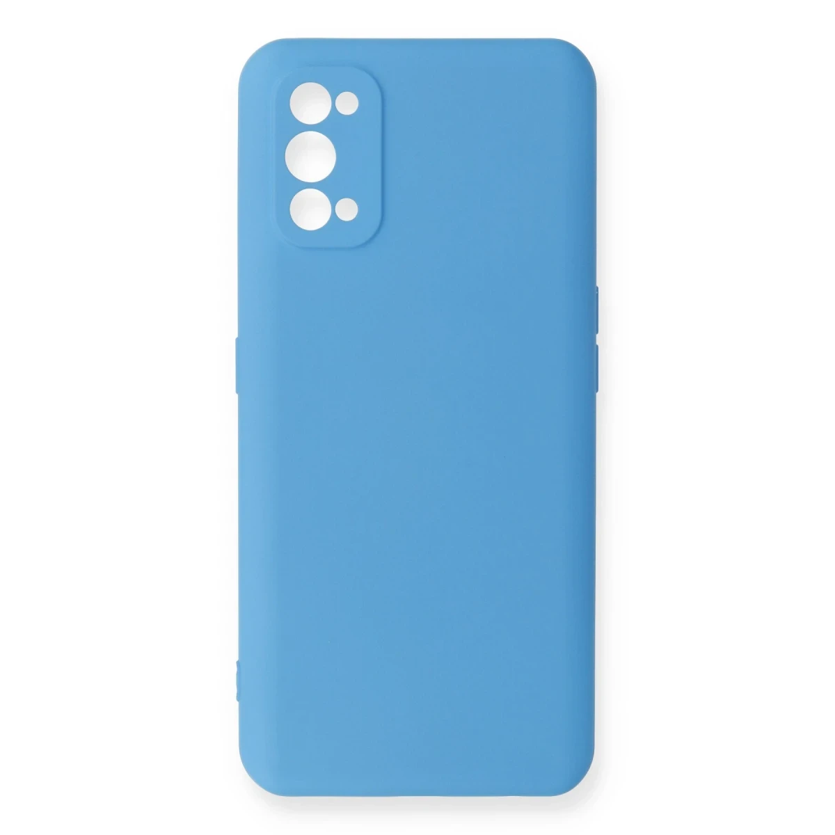 Newface Realme 7 Pro Kılıf Nano içi Kadife Silikon - Mavi
