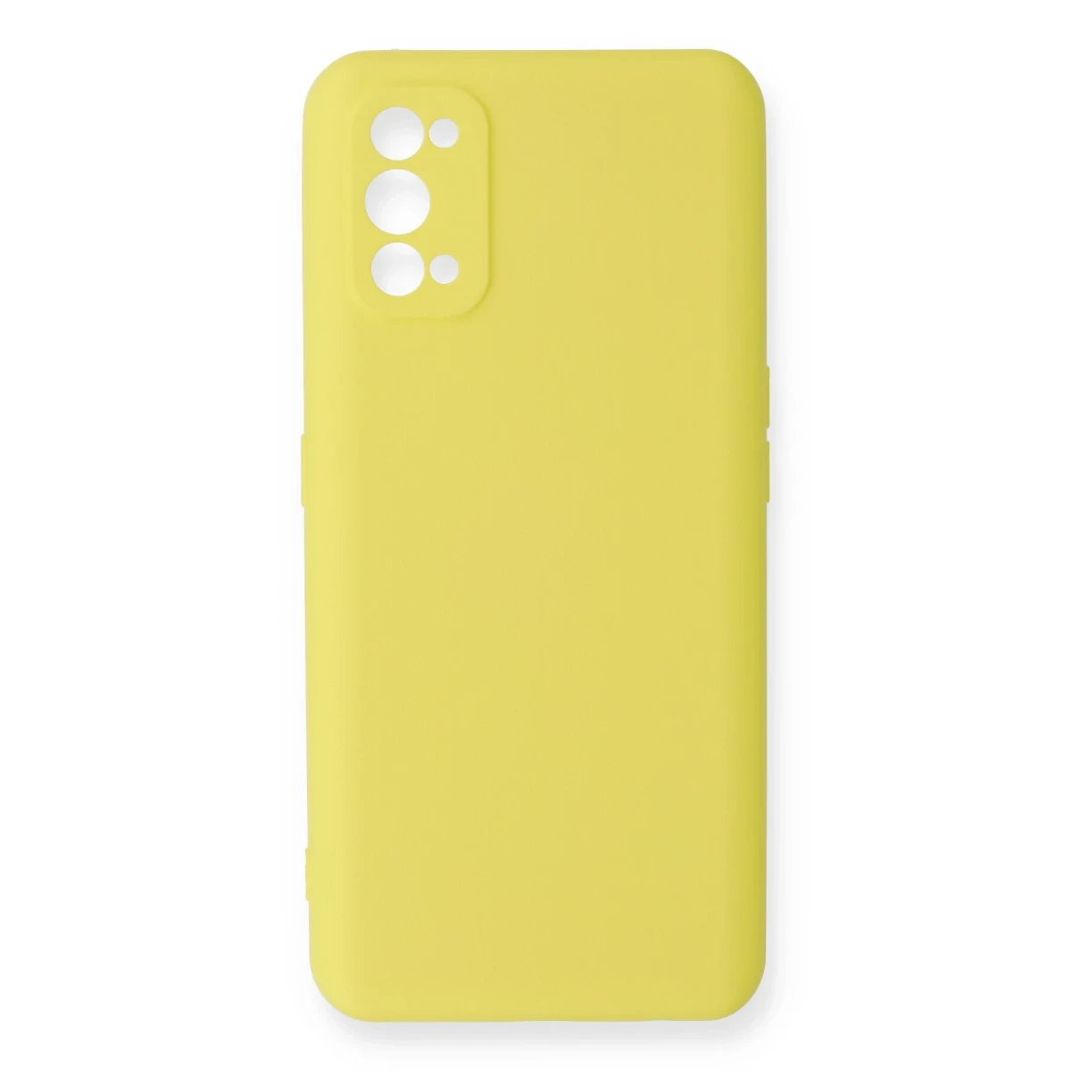 Newface Realme 7 Pro Kılıf Nano içi Kadife Silikon - Sarı