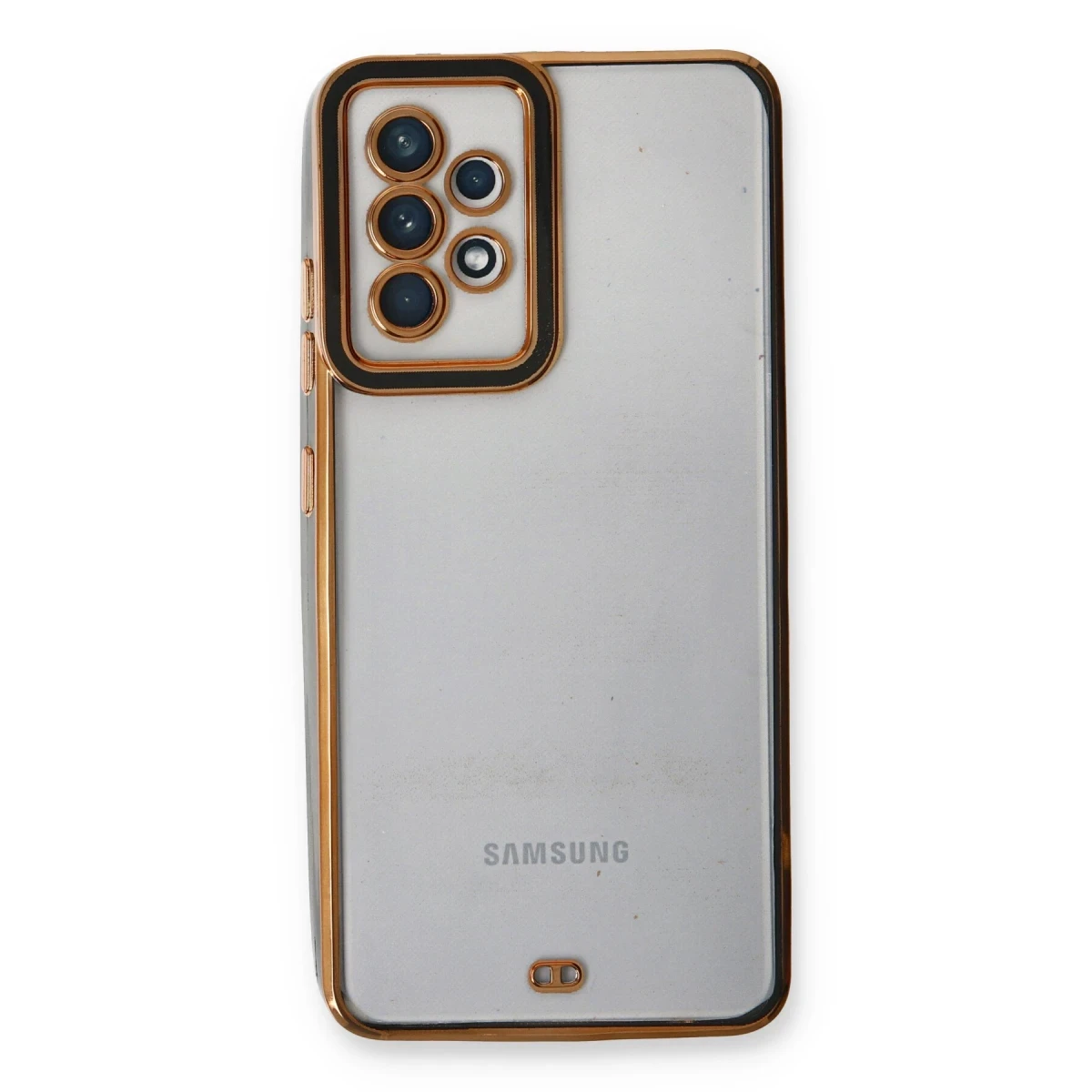 Samsung Galaxy A73 5G Kılıf Liva Lens Silikon - Siyah