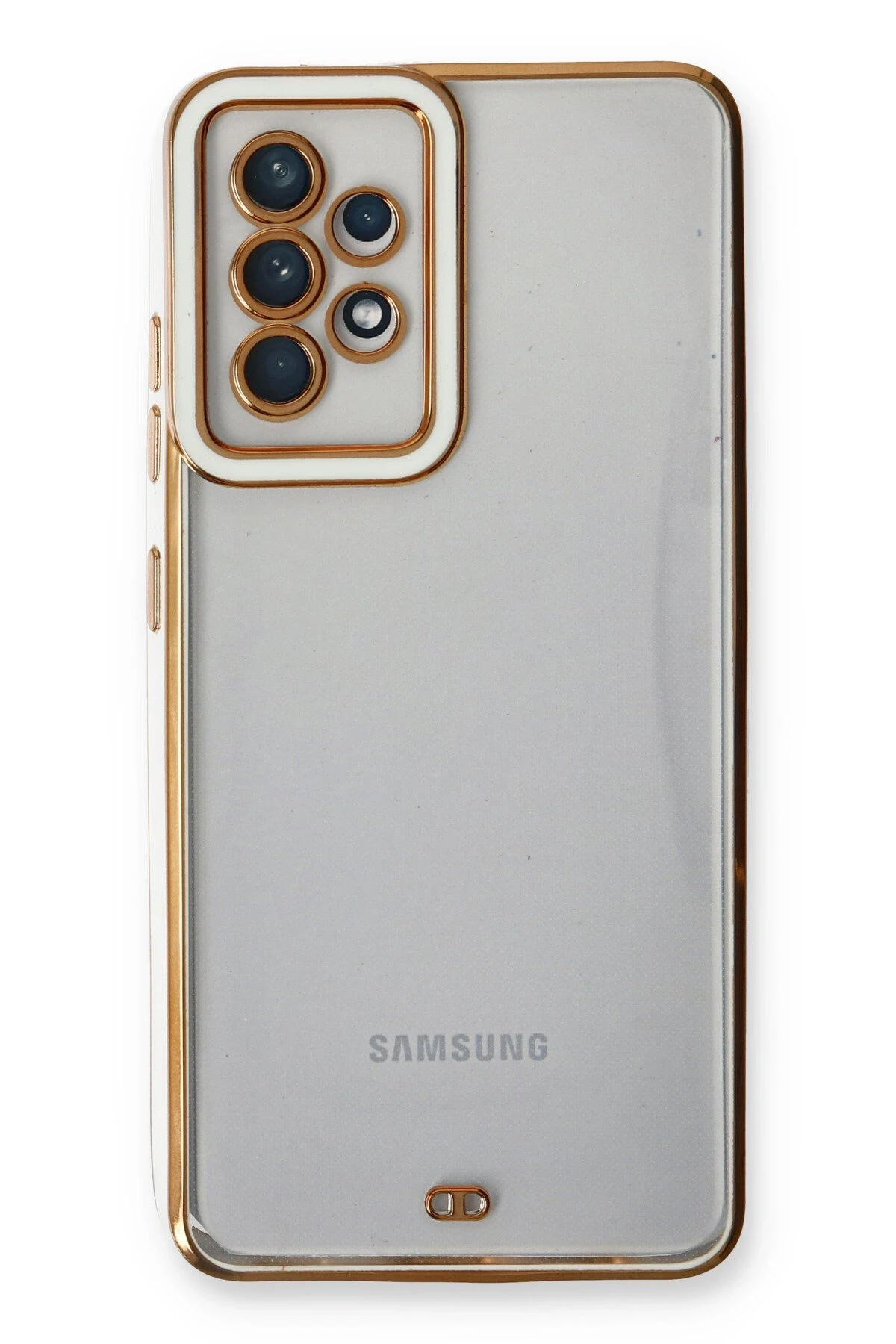 Newface Samsung Galaxy A73 5G Kılıf Liva Lens Silikon - Beyaz