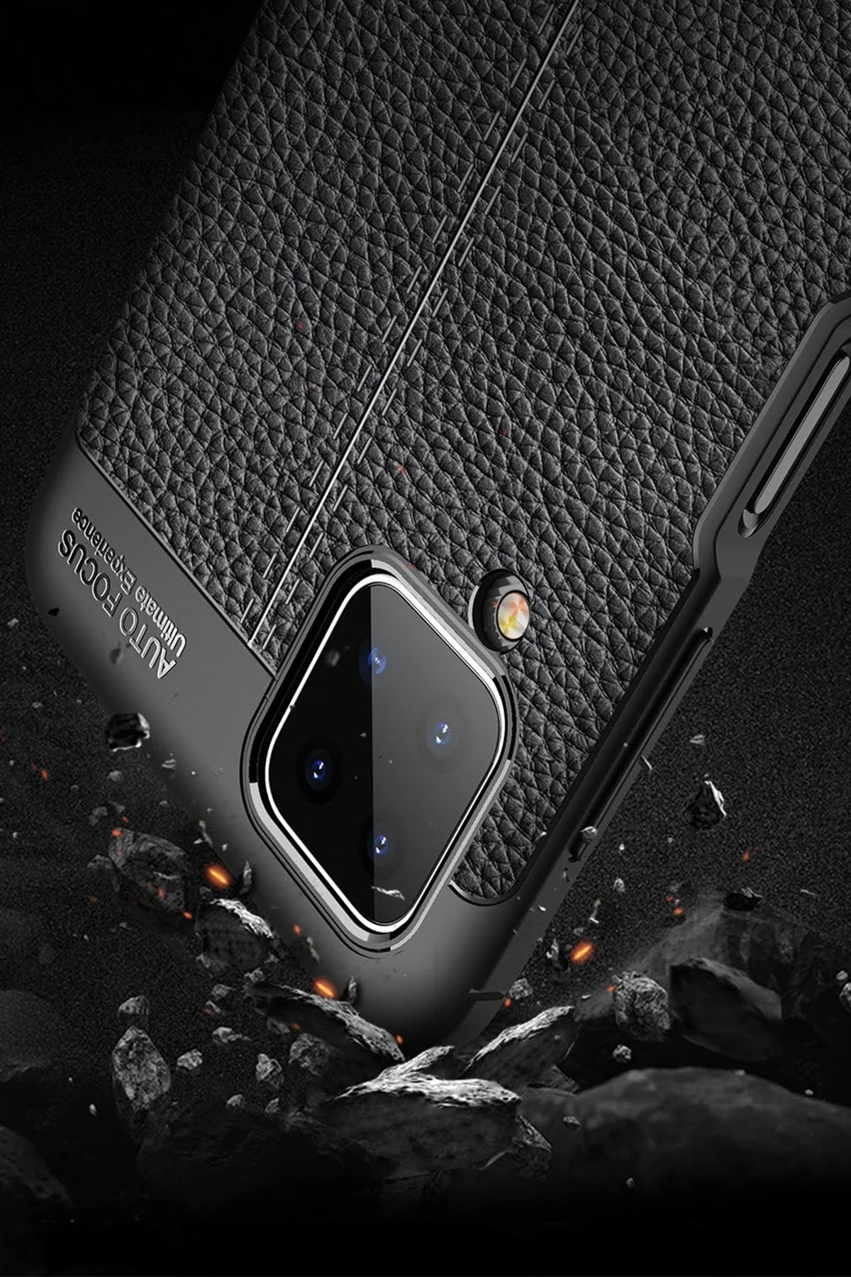 Newface Samsung Galaxy A12 Kılıf Auto Focus Kapak - Kırmızı