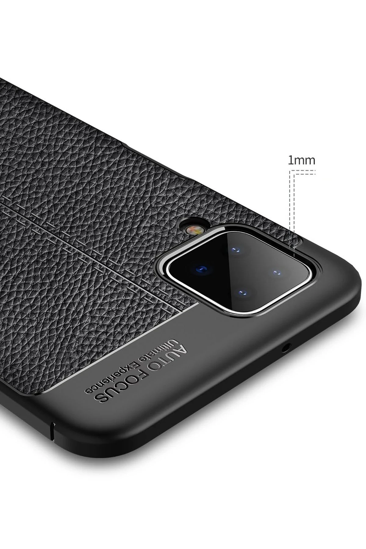 Newface Samsung Galaxy A12 Kılıf Auto Focus Kapak - Kırmızı