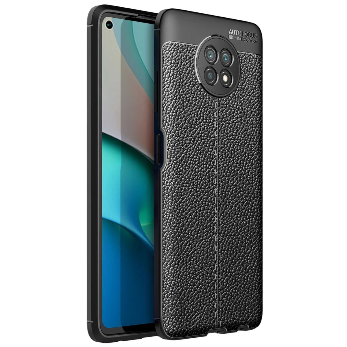 Newface Xiaomi Redmi Note 9 5G Kılıf Auto Focus Kapak - Siyah