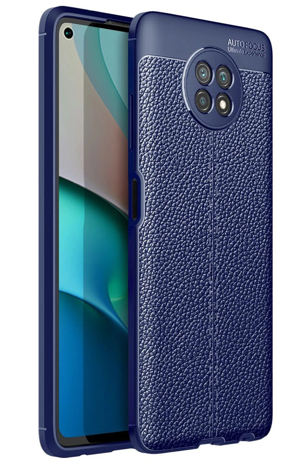 Newface Xiaomi Redmi Note 9 5G Kılıf Auto Focus Kapak - Lacivert